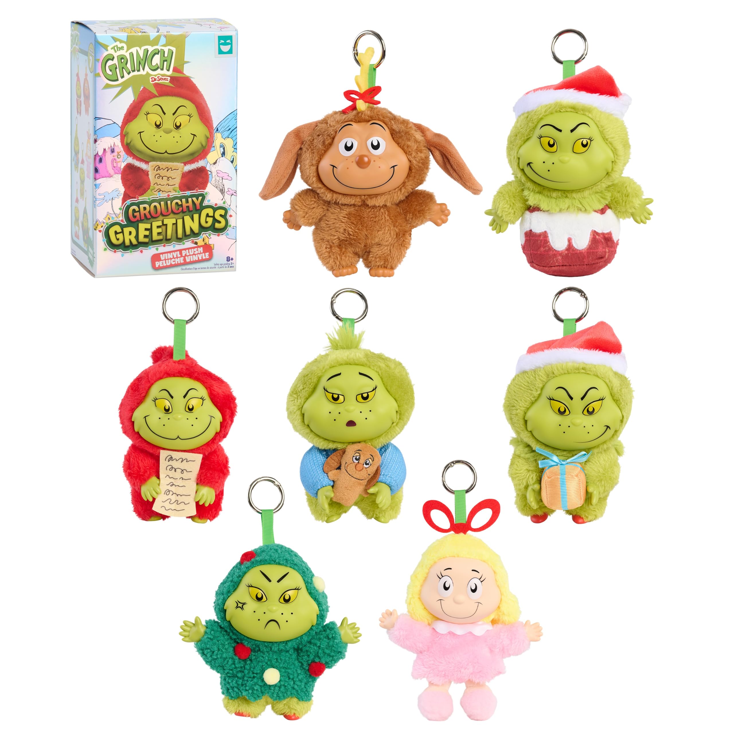 Happy Haul Dr. Seuss The Grinch Grouchy Greetings Blind Box Vinyl Plush
