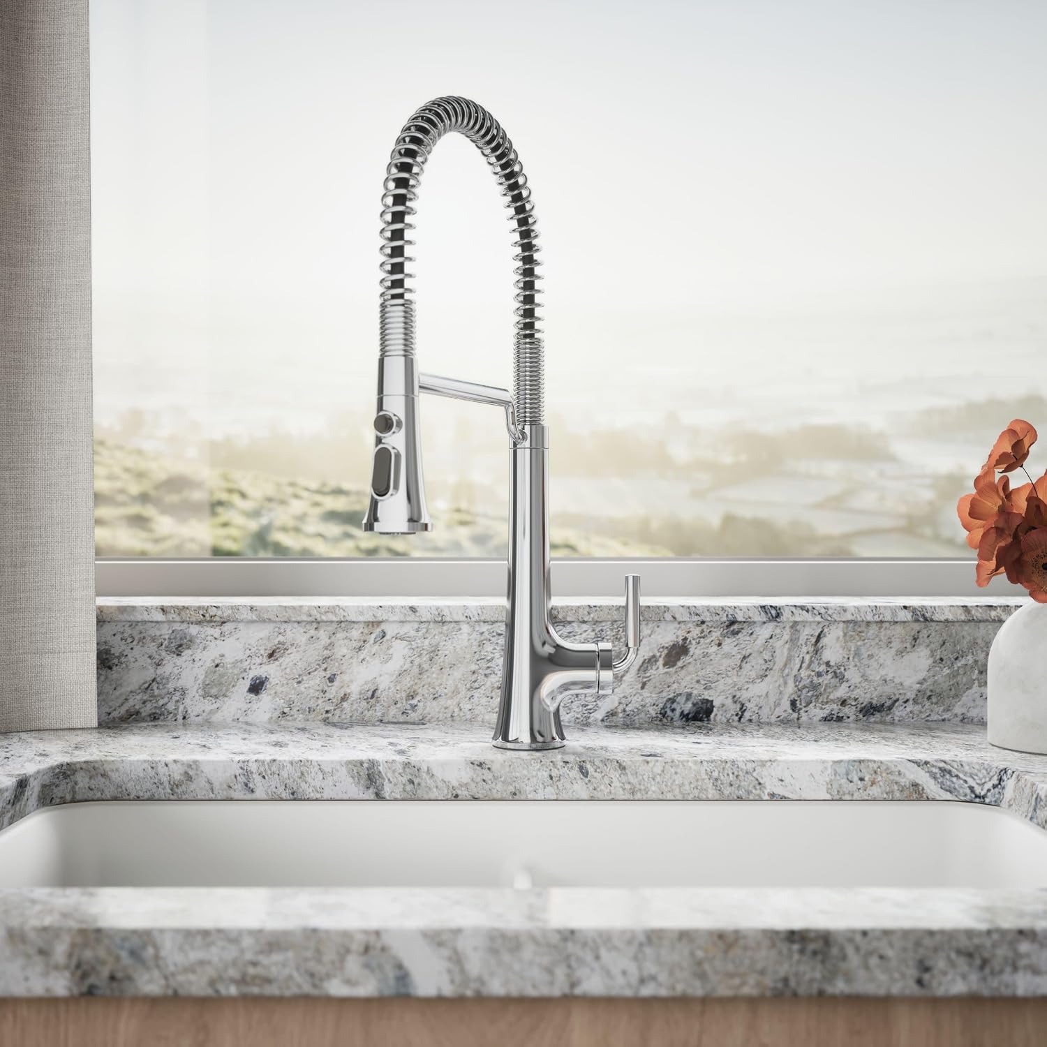 KOHLER 23765-CP Tone Semi Professional Kitchen Faucet