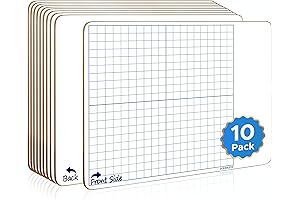 SCRIBBLEDO Dry Erase Graph Whiteboard for Home School Classroom