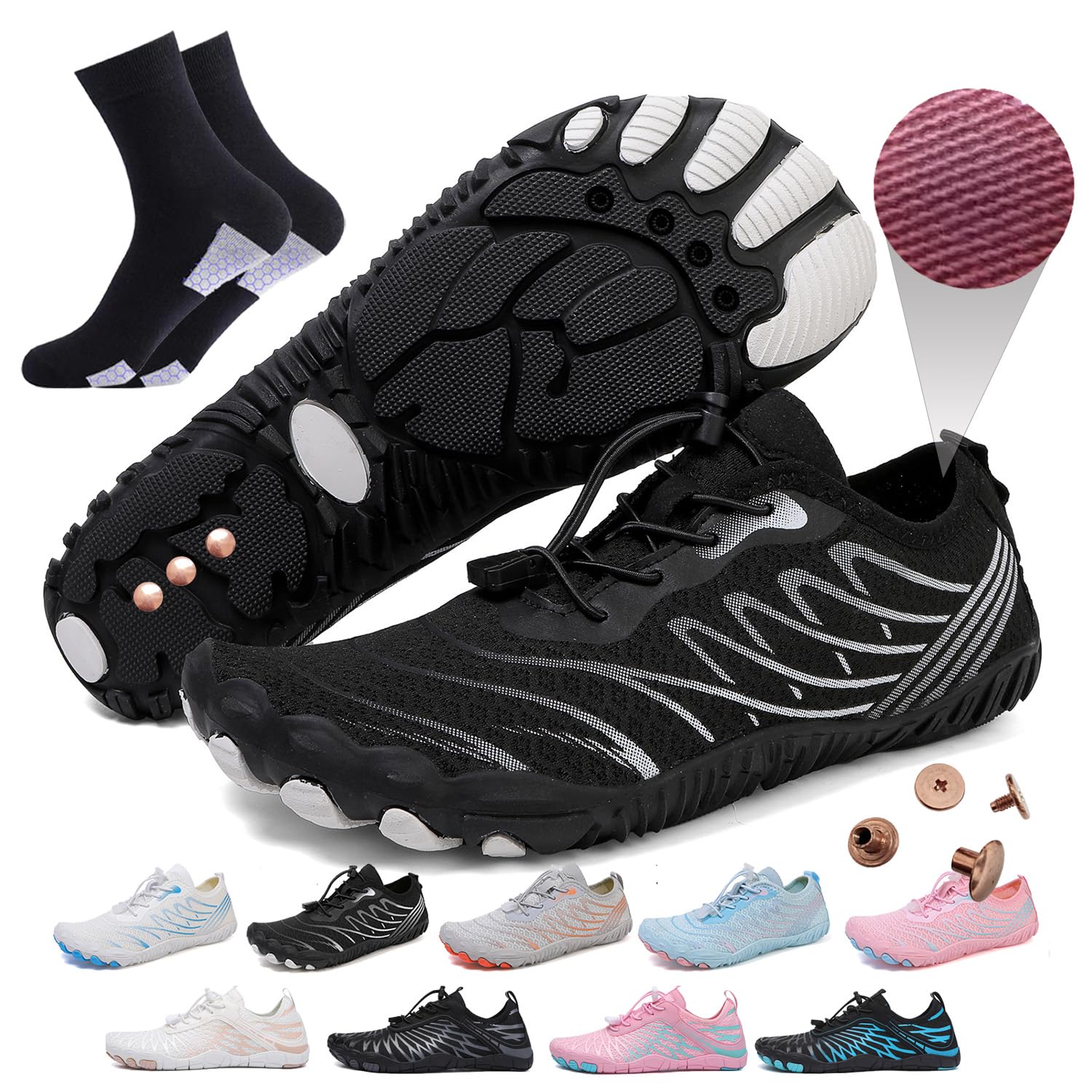 addbili Grounding Shoes Barefoot Shoes with Copper Infused Iinsoles & Conductive Socks, Grounded Footwear for Women Effectively Soft,Comfortable-picture-26