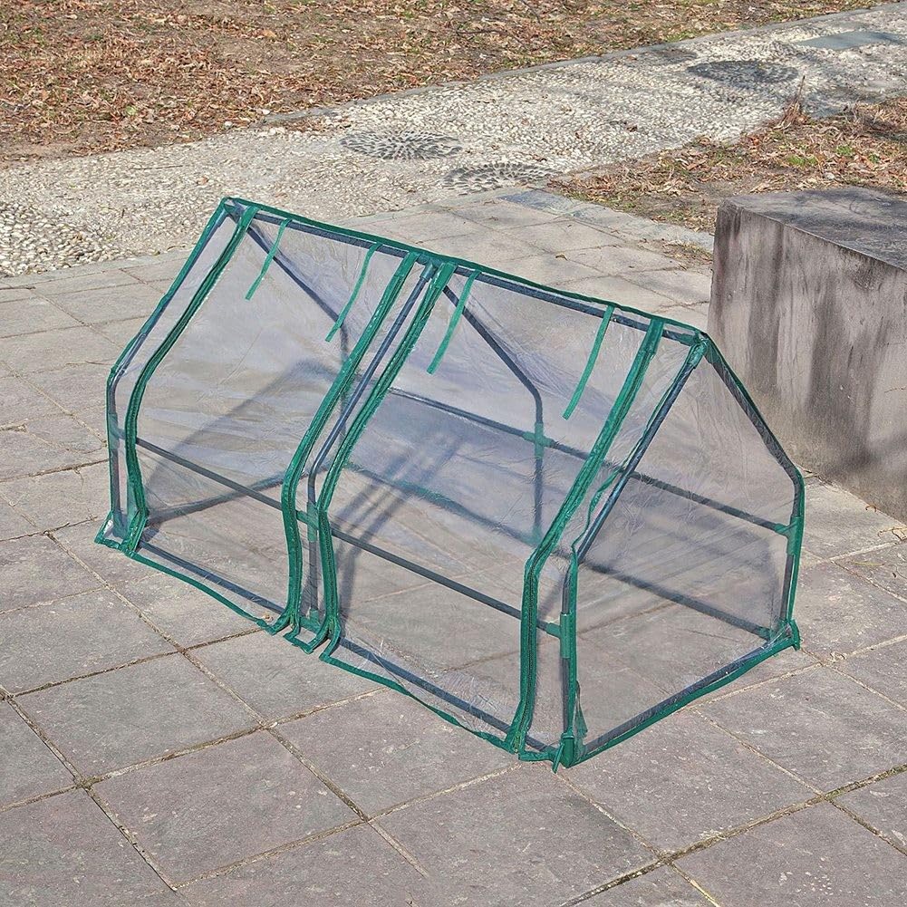 PVC Foliengewächshaus 120x60x60cm Wasserdicht Klar