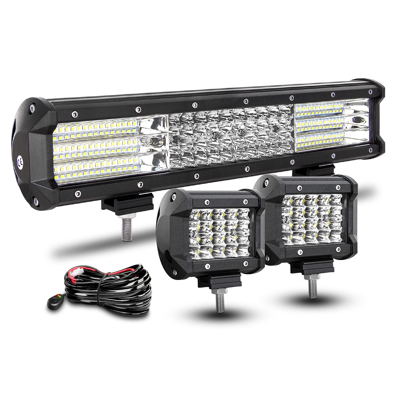 RIGIDON 24 Inch 61cm 216W Led light Bar 4x4 met 12V