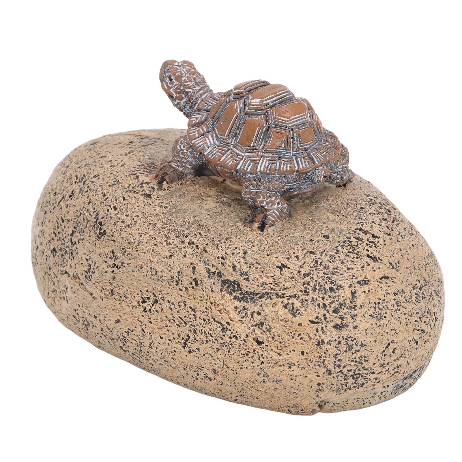 Fdit Turtle Key Hider, Realistic Resin Rock with Secret Storage Waterproof Fake Stone for Outdoor Garden Indoor Decor 12x8cm - Image 4