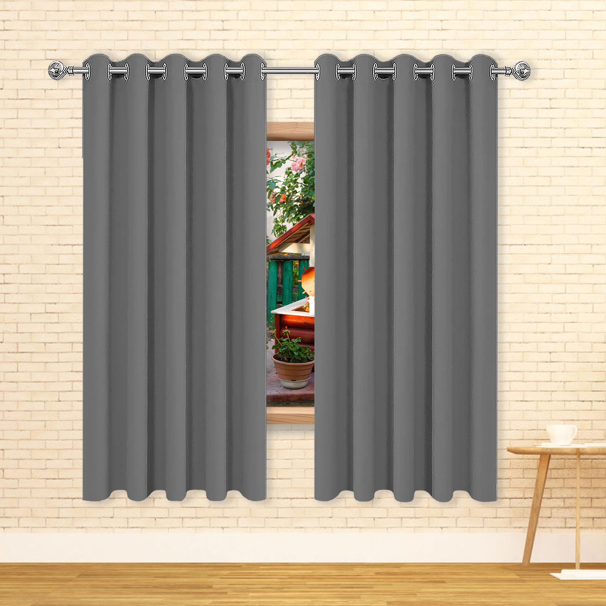 Rideaux de chambre decoration interieure gris fonce grand format