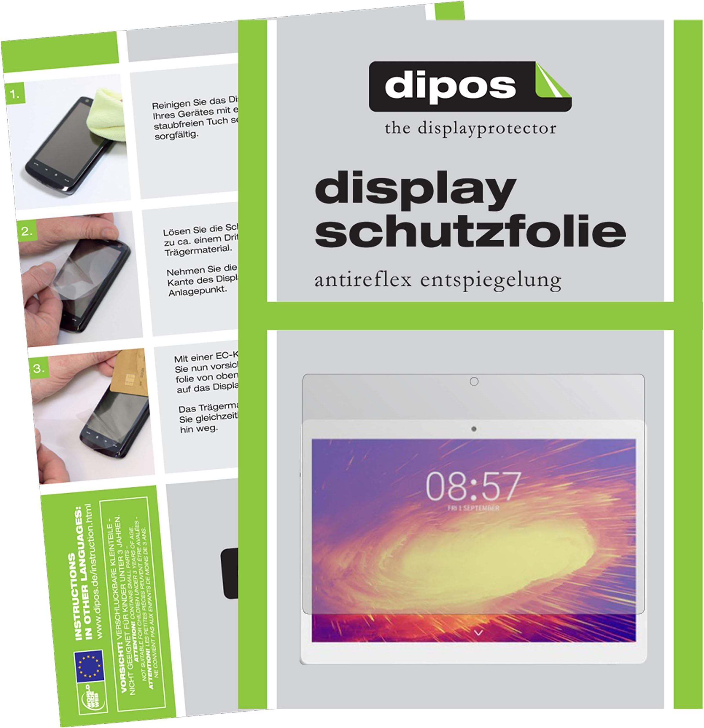 dipos I 2x Screen Protector matte compatible with Alldocube M5s Protection Films