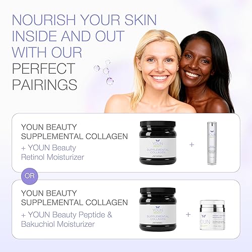 Miniatura 8 de YOUN Beauty Polvo de colágeno suplementario por el cirujano plástico holístico, Dr. Anthony Youn, 30 porciones (sin sabor), péptidos multicolágeno