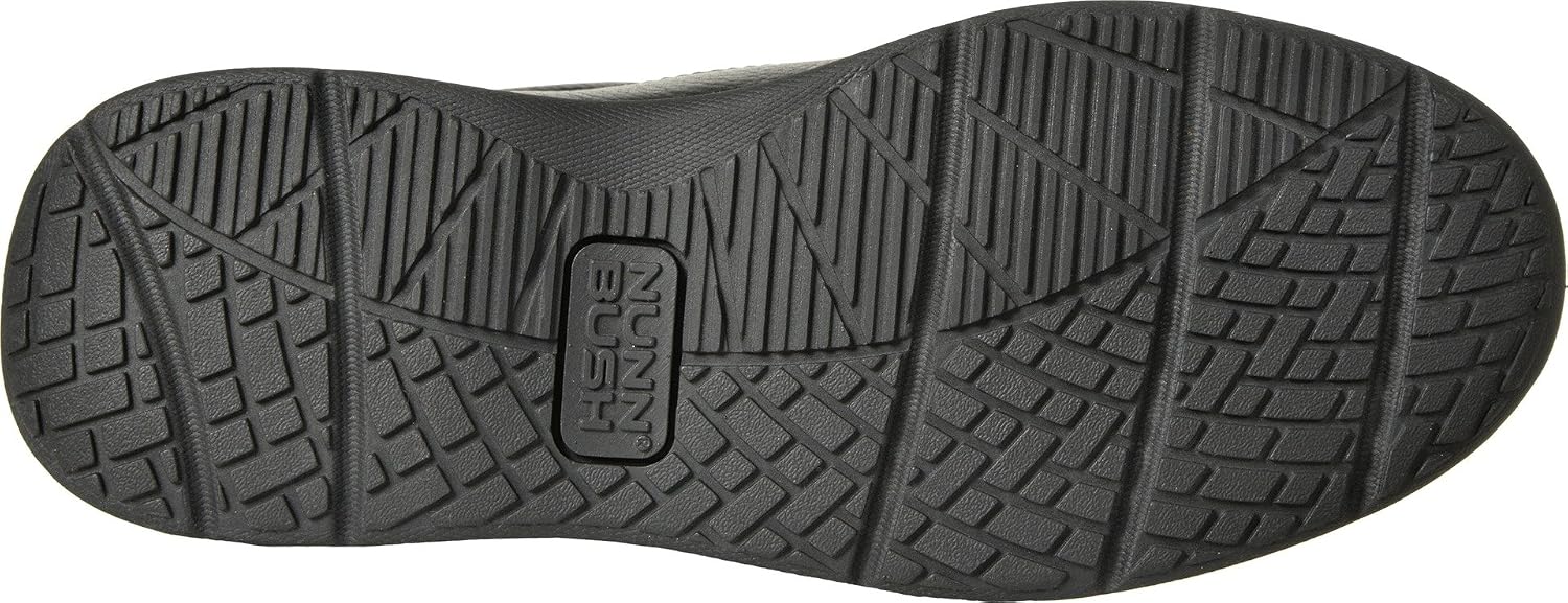 Nunn Bush Cam Oxford Casual Walking Shoe Black Tumbled Leather 9.5