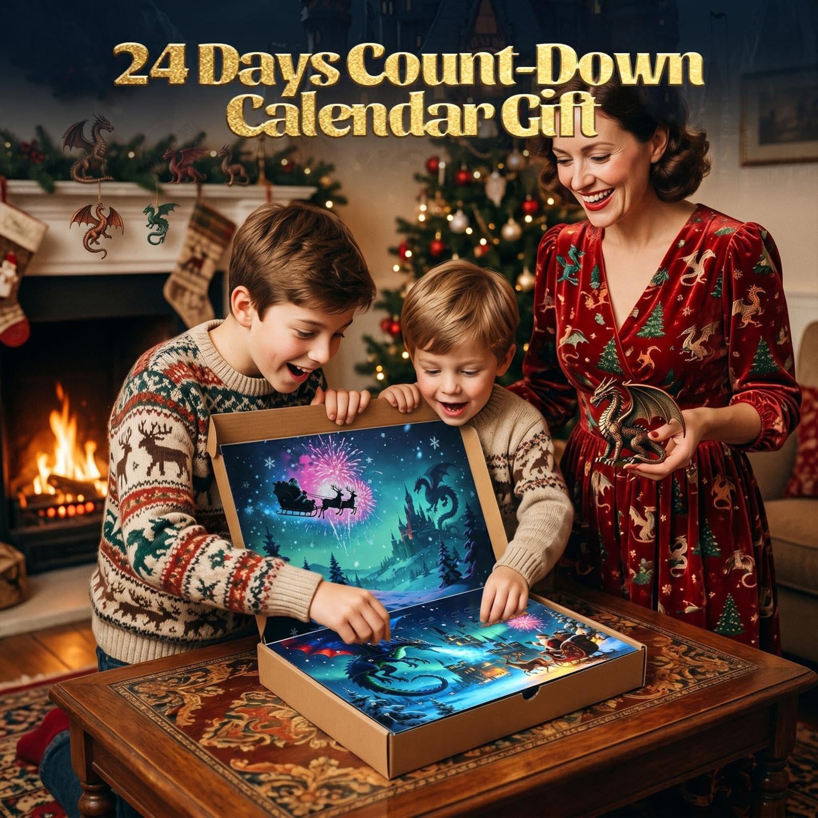 Ensemble Dés Calendrier Compte À Rebours Halloween 24 Jours De L'Avent