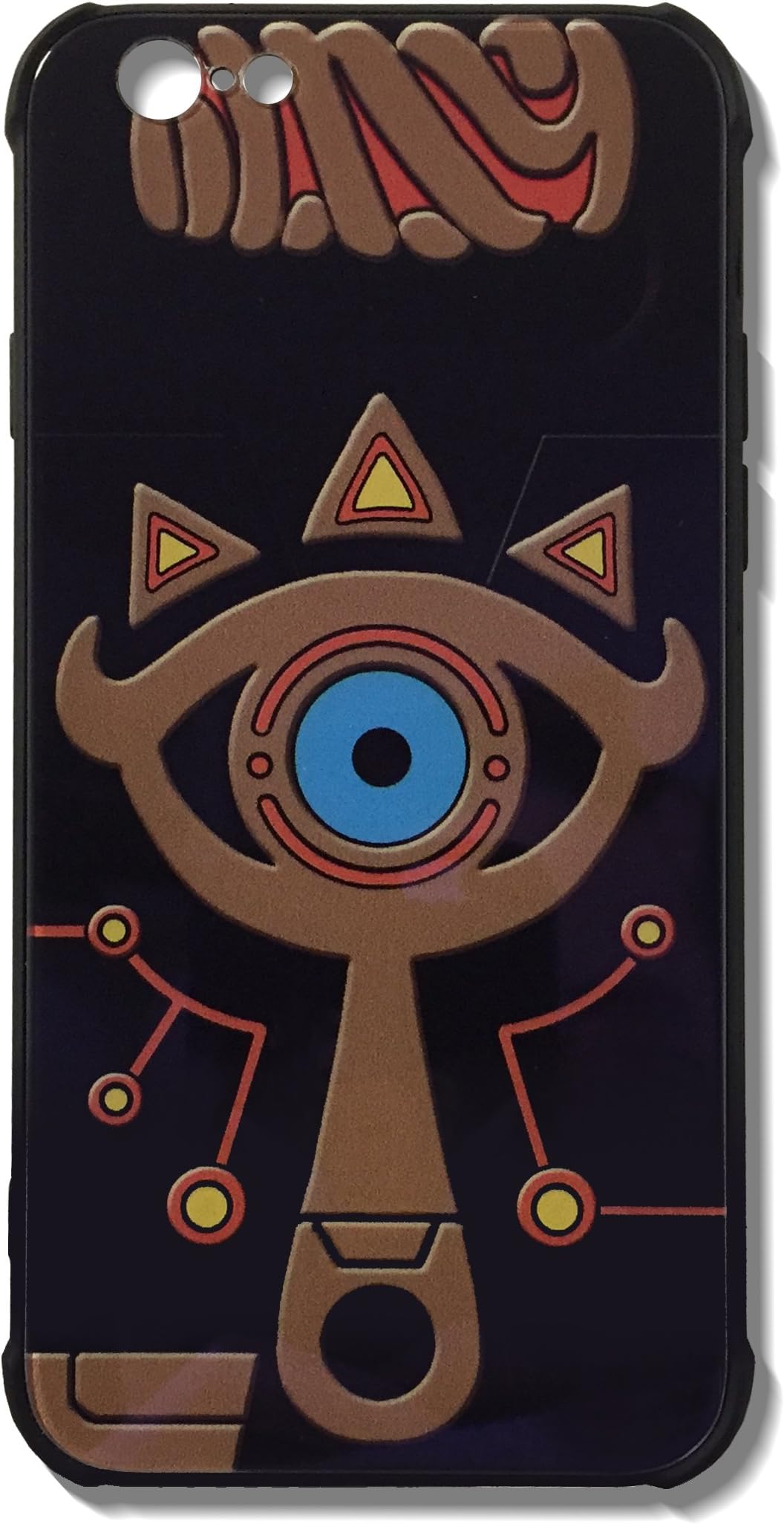 The Legend of Zelda Sheikah Slate Eye Cell Phone Cases Blue Glass Back Cover For iPhone 7 iPhone 8