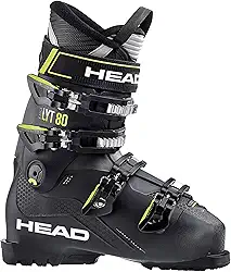 HEAD Bota de esqui unissex Edge LYT 80 Duo flexível leve fácil entrada, preto/amarelo, 295