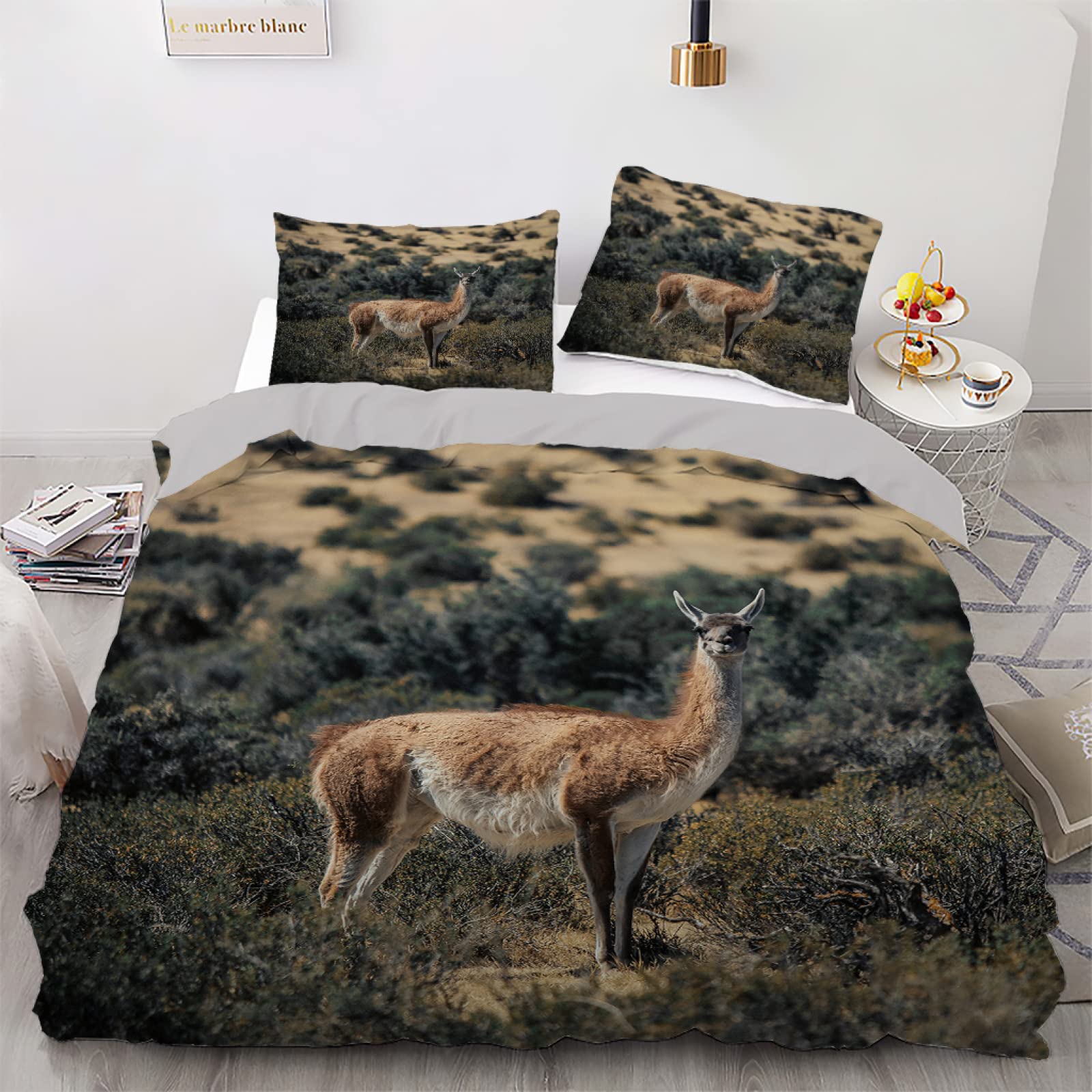 Housse de couette 200x200 parure de lit avec fermeture éclair