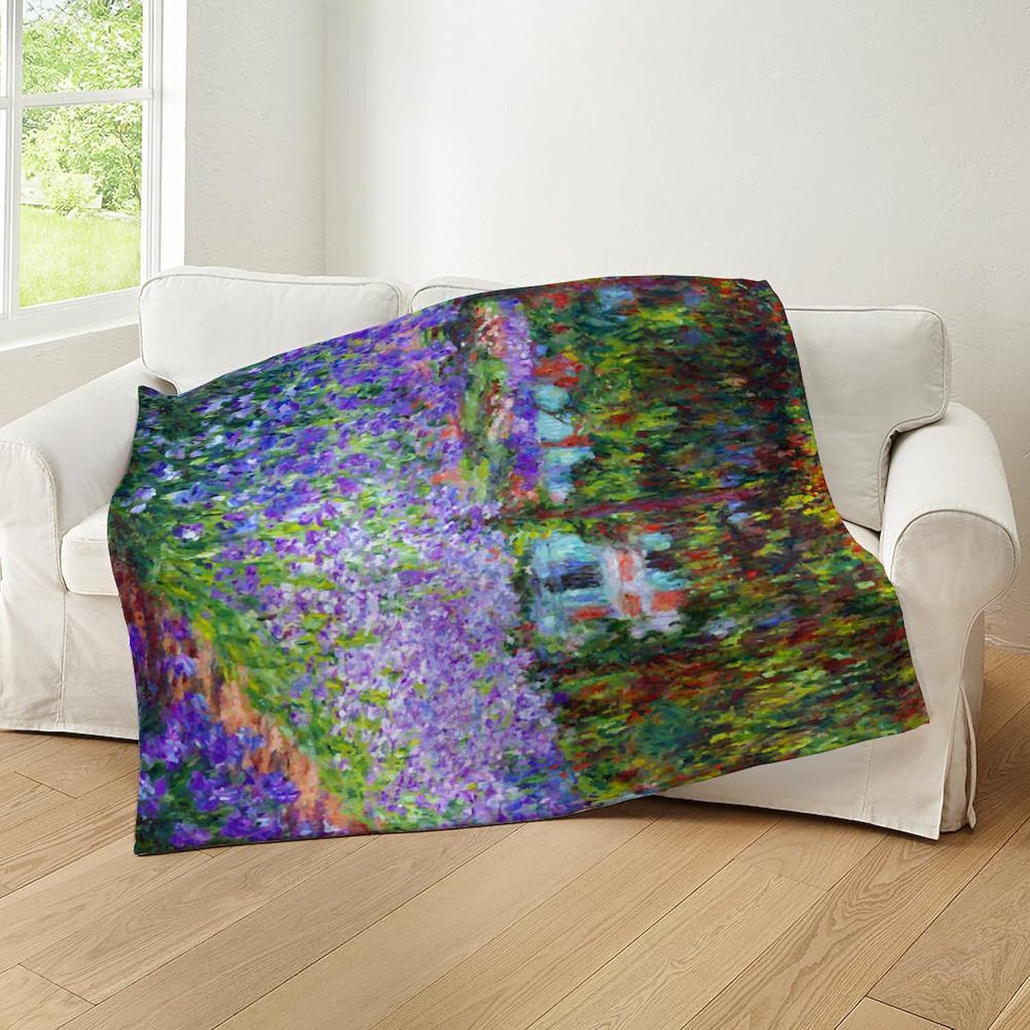 CafePress Monet Throw Blanket Super Soft Fleece Plush Throw Blanket, 60"x50"