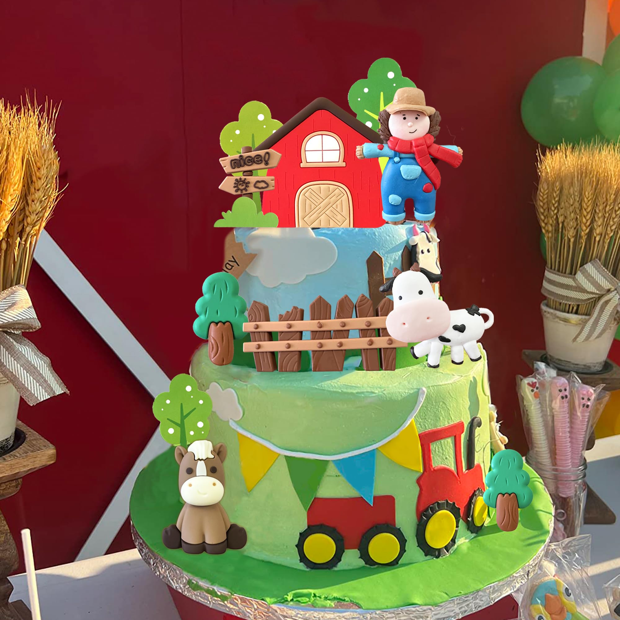 10 Figuras De Granja Para Decorar Tartas - Animales De Plástico Blando, Ideales Para Cumpleaños Y Fiestas Temáticas