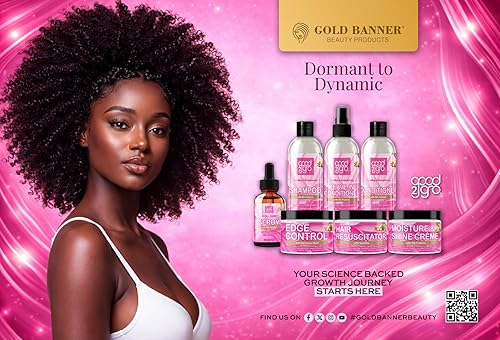 Miniatura 2 de GOOD2GRO Gel de control de bordes con retención de huracanes, añade humedad, brillo, detiene la rotura, repara daños y fortalece para bordes de