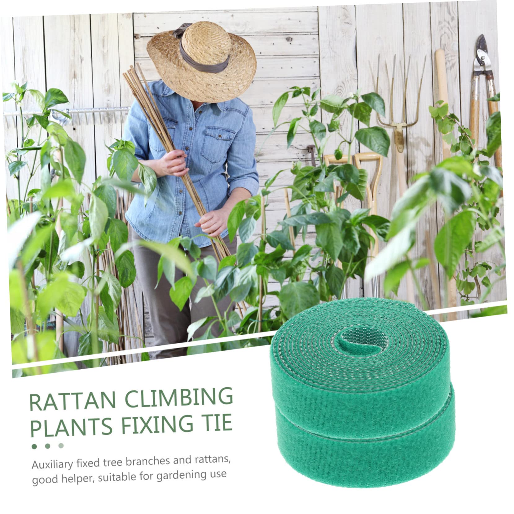 Sosoport 8pièces Attaches Plantes Réutilisables Ruban De Support pour Jardins Fixation Et Ajustable pour Plantes Grimpantes Et Fleurs