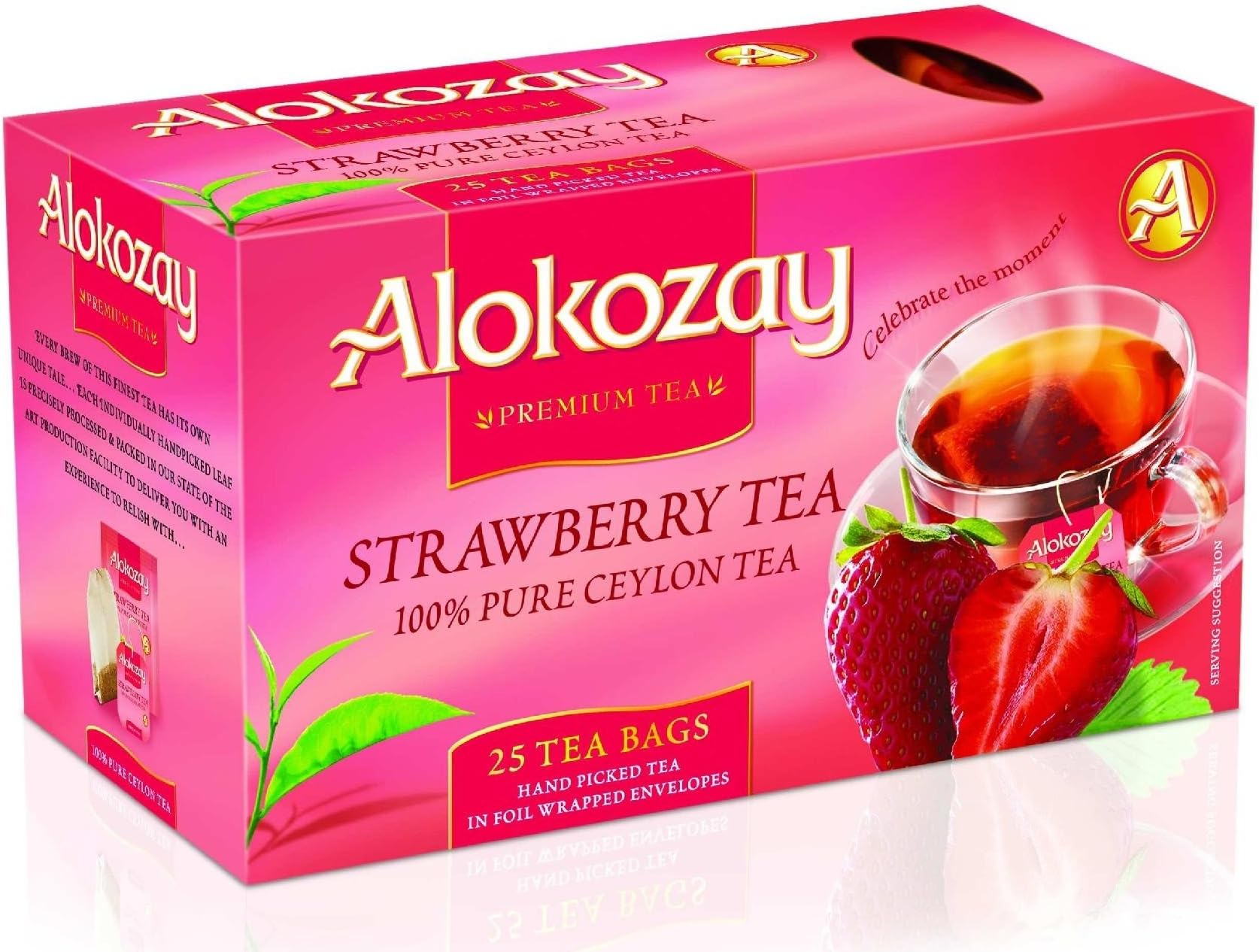 Alokozay Strawberry Tea Bags, 25 Bags (Art03704)