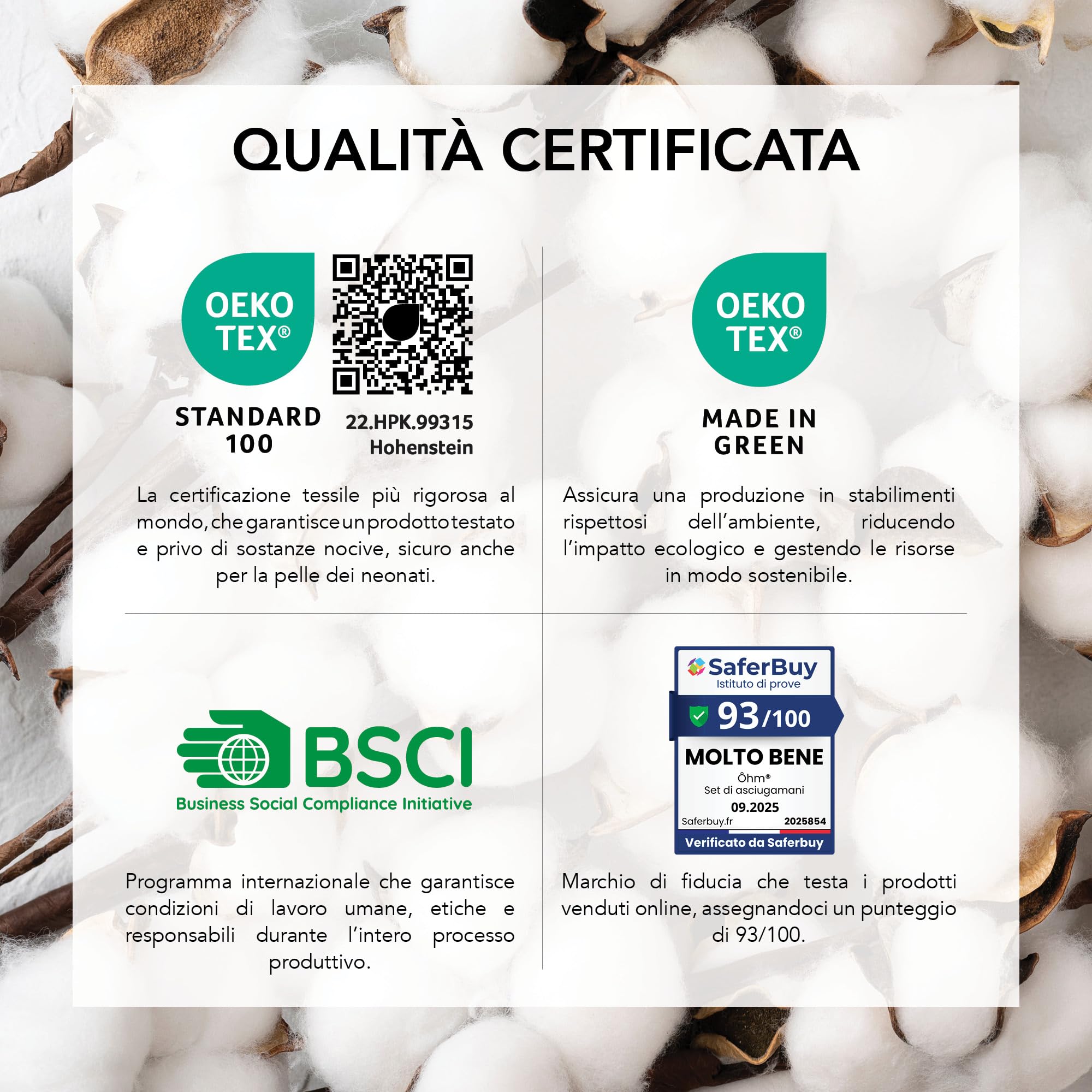 Asciugamani Bagno Grande 90x180 cm | Telo da Bagno e Doccia XXL | 100% Cotone | Spugna Morbido e Assorbente | 500g/m2 | Hotel Spa B&B Sauna | Oeko-TEX | Ôhm | Bianco