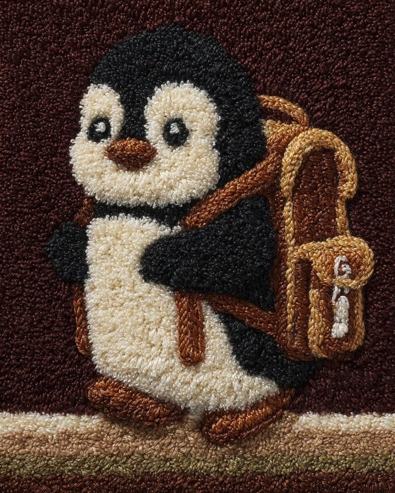 Wallphantom Latch Hook Kits for Kids and Adults,Cute Penguins