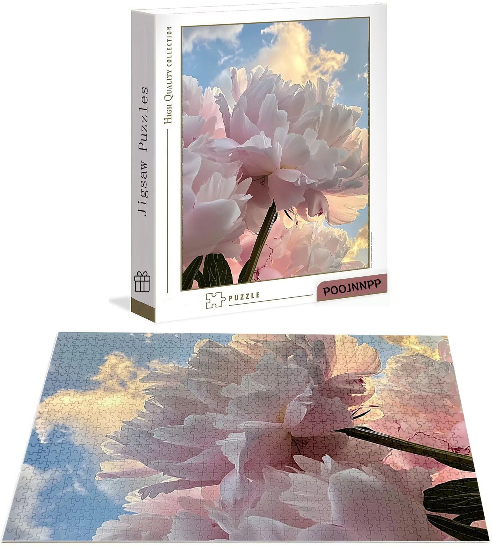 Puzzle 1500 sztuk Piwonia Dorośli, Najwyższej jakości puzzle dla dorosłych, klasyczne puzzle kwiatowe, DIY sztuka inteligencja gra nowoczesna dekoracja domowa gra prezenty świąteczne B-6295