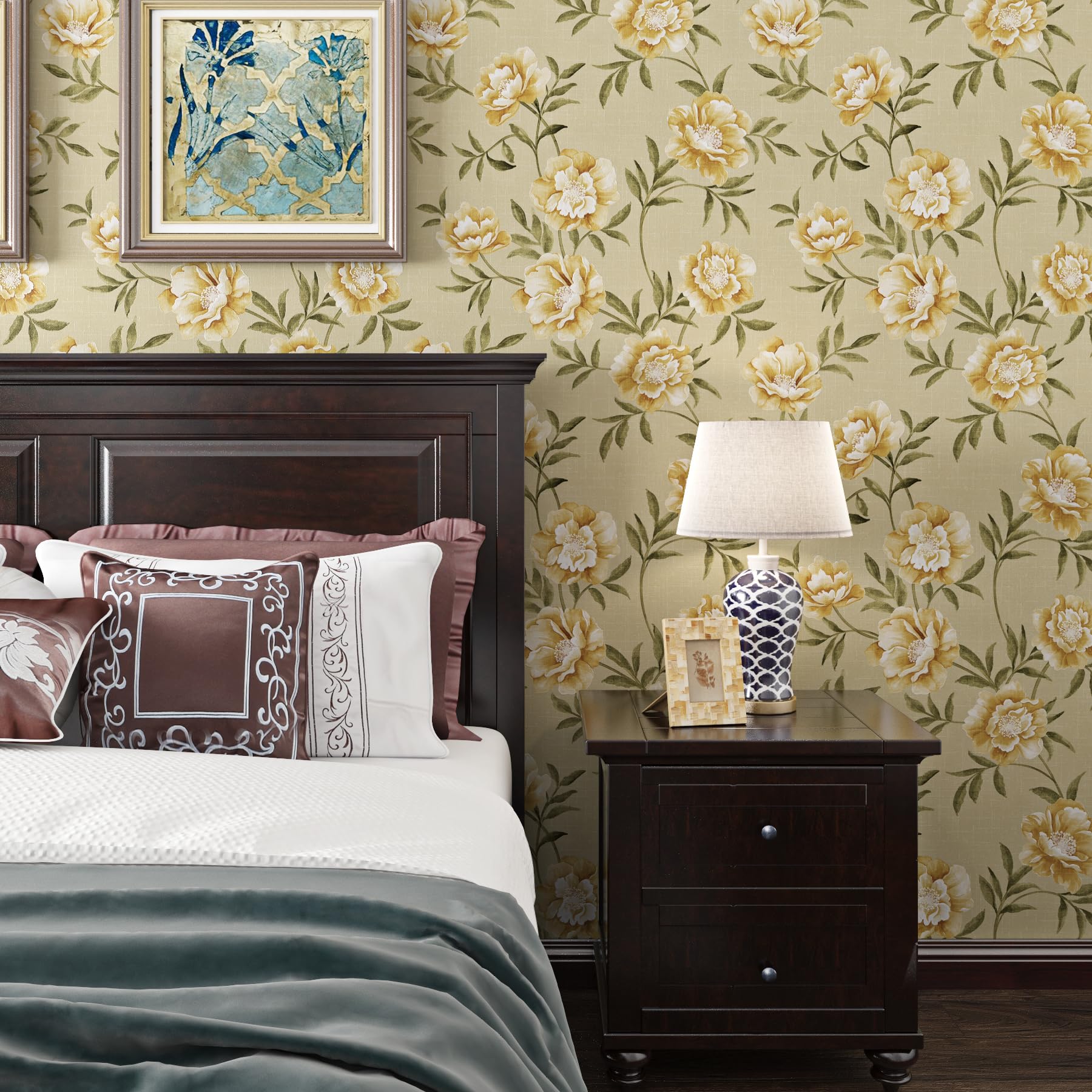 ReWallpaper 44.5CMx7M Tapisserie Murales Papier Peint Fleur