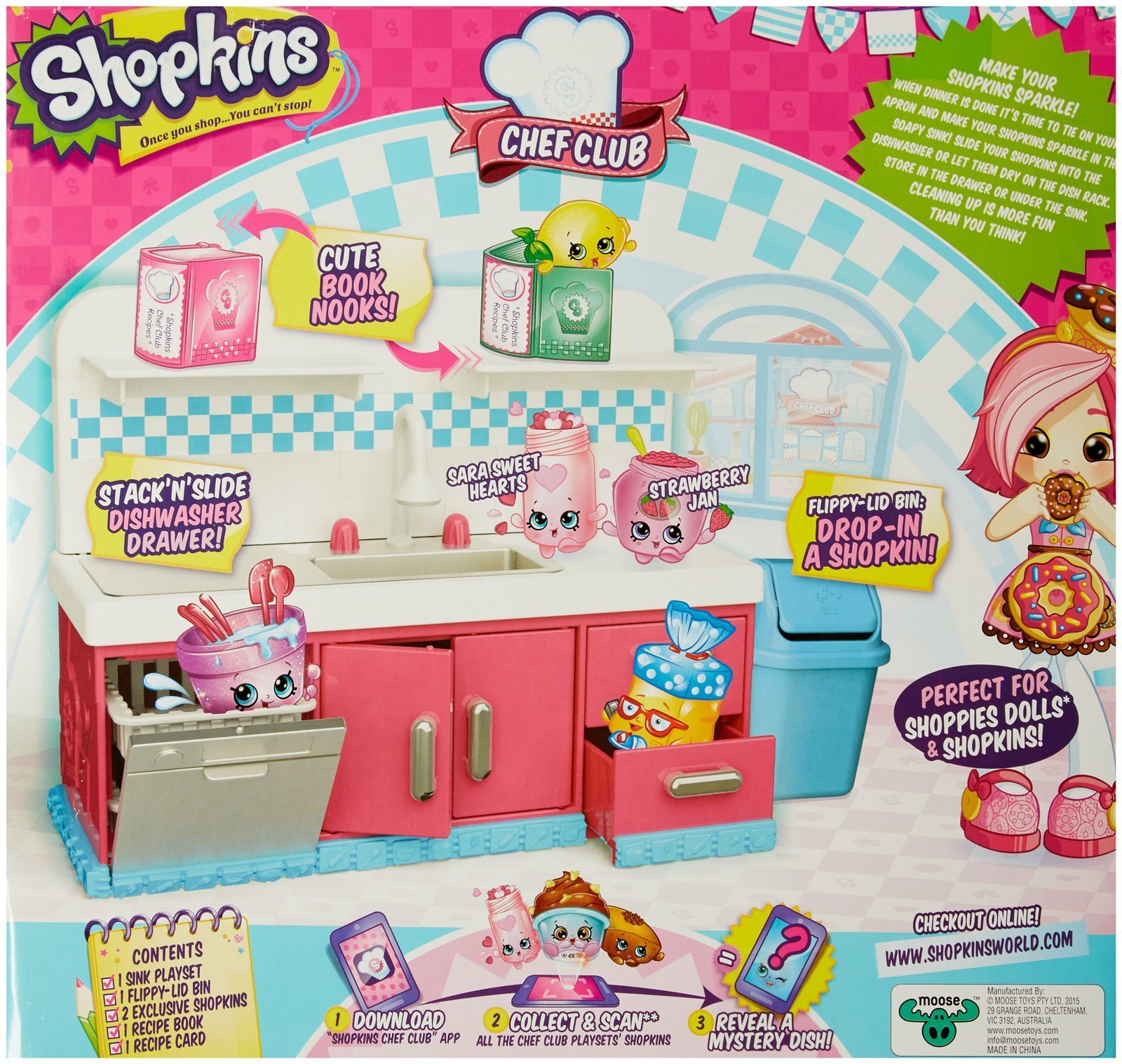 Amazon.com: Shopkins Chef Club Sparkle Clean Washer : Toys & Games