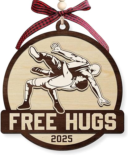 Adornos de lucha libre para árbol de Navidad, adorno de lucha libre 2025, regalos para fanáticos de la lucha libre para entrenadores, hombres,