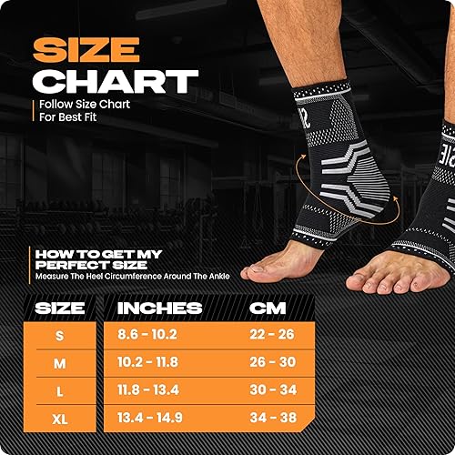 Miniatura 5 de Special Essentials 1 par de tobilleras para hombres y mujeres alivio para la fascitis plantar, soporte del arco, dolor de espolón en el talón,