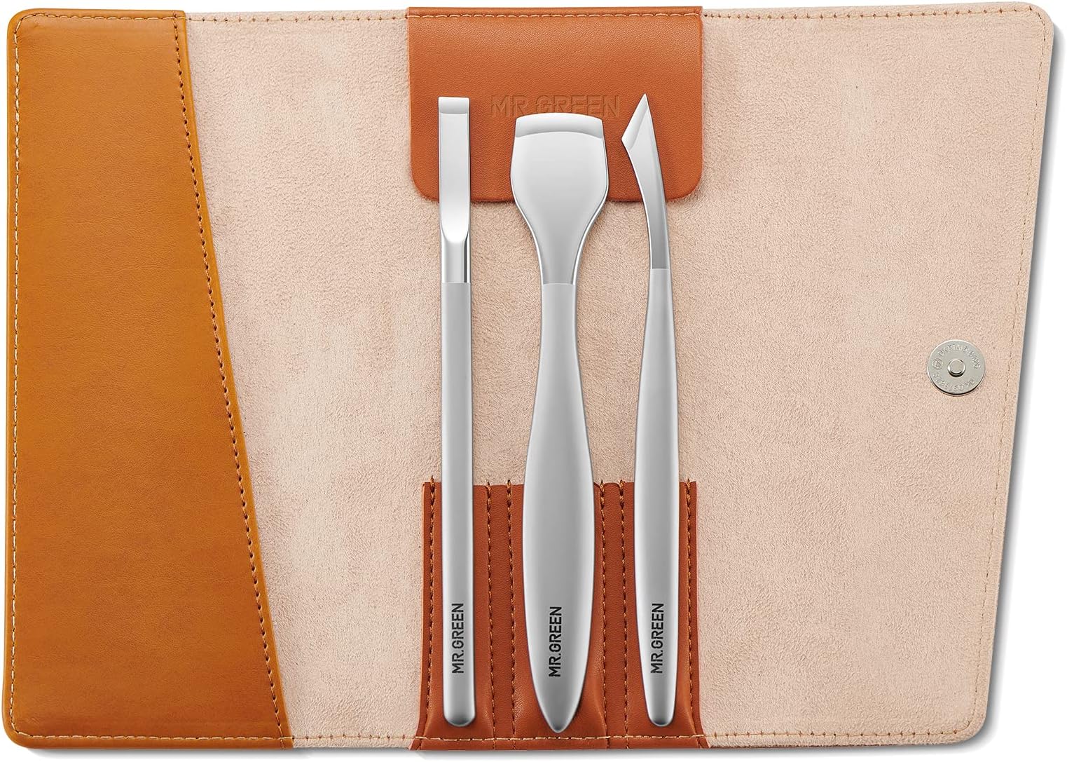MR.GREEN Pedicure Knife Set Professional Ingrown Toenail Clippers Foot Care Tools Stainless Steel Nail Cuticle Nippers Remover Kits (3 Pcs Set)