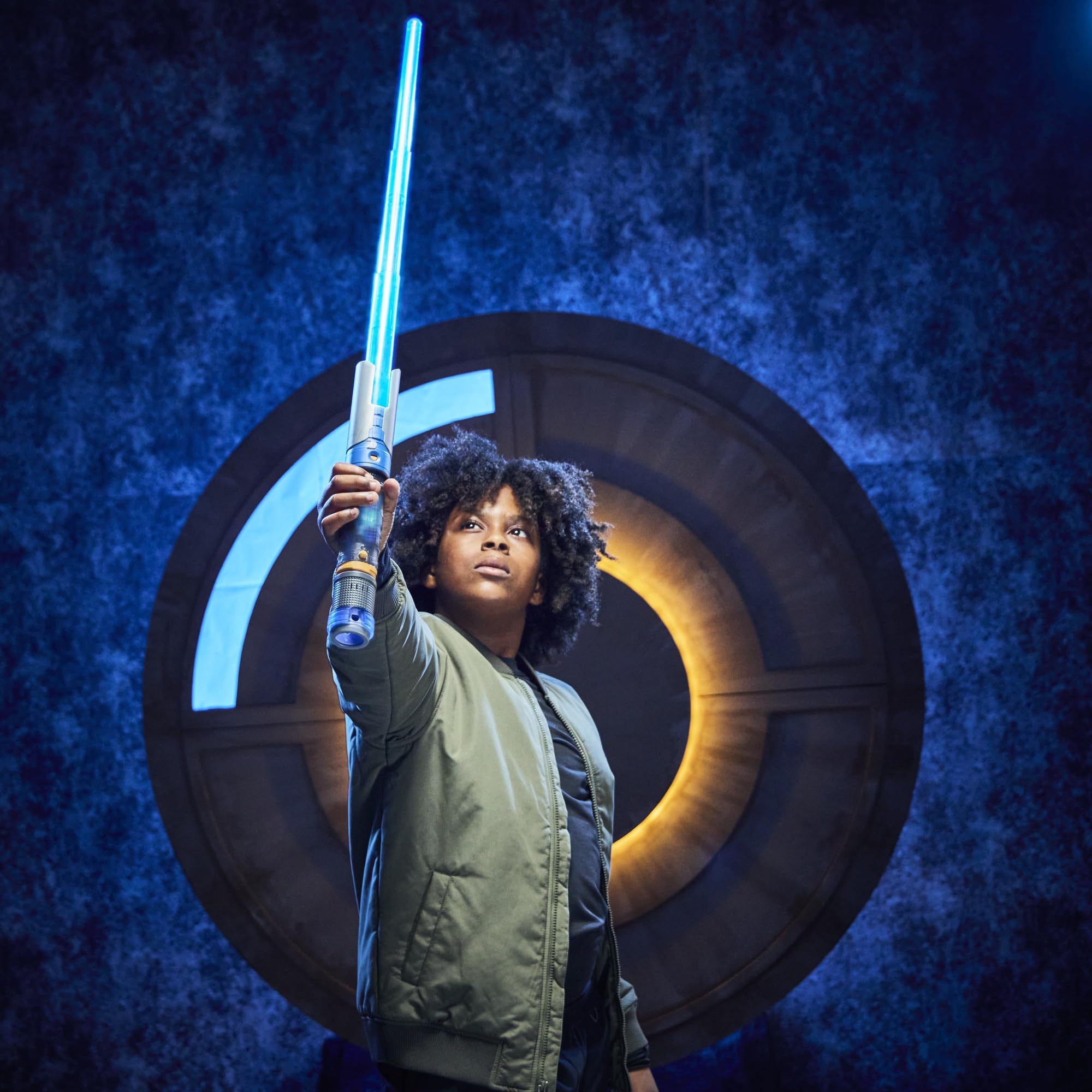Star Wars Lightsaber Forge Kyber Core Cal Kestis, sabre laser électronique bleu personnalisable