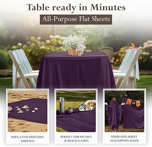 Miniatura 77 de Utopia Bedding Sábana encimera – 1 paquete (individual, azul marino) – Tela de microfibra cepillada suave – Sábana superior resistente al