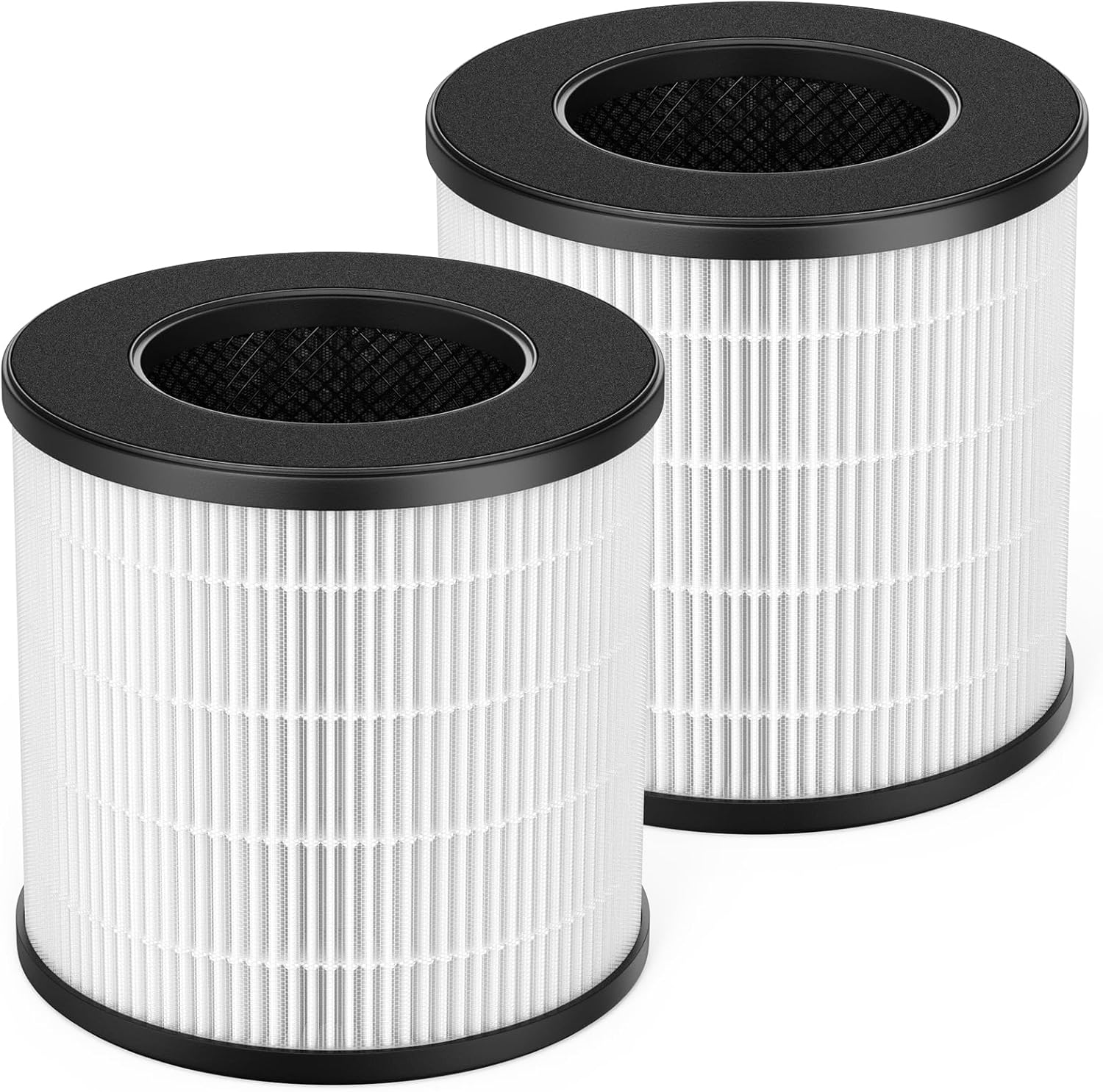 SAKEGDY AC201B / PU-P05 Filter Replacement, Compatible with FULMINARE PU-P05 Air Cleaner Purifier and Purivortex AC201B Air Cleaner Purifier, 3-IN-1 H13 True HEPA Filter, 2 Pack