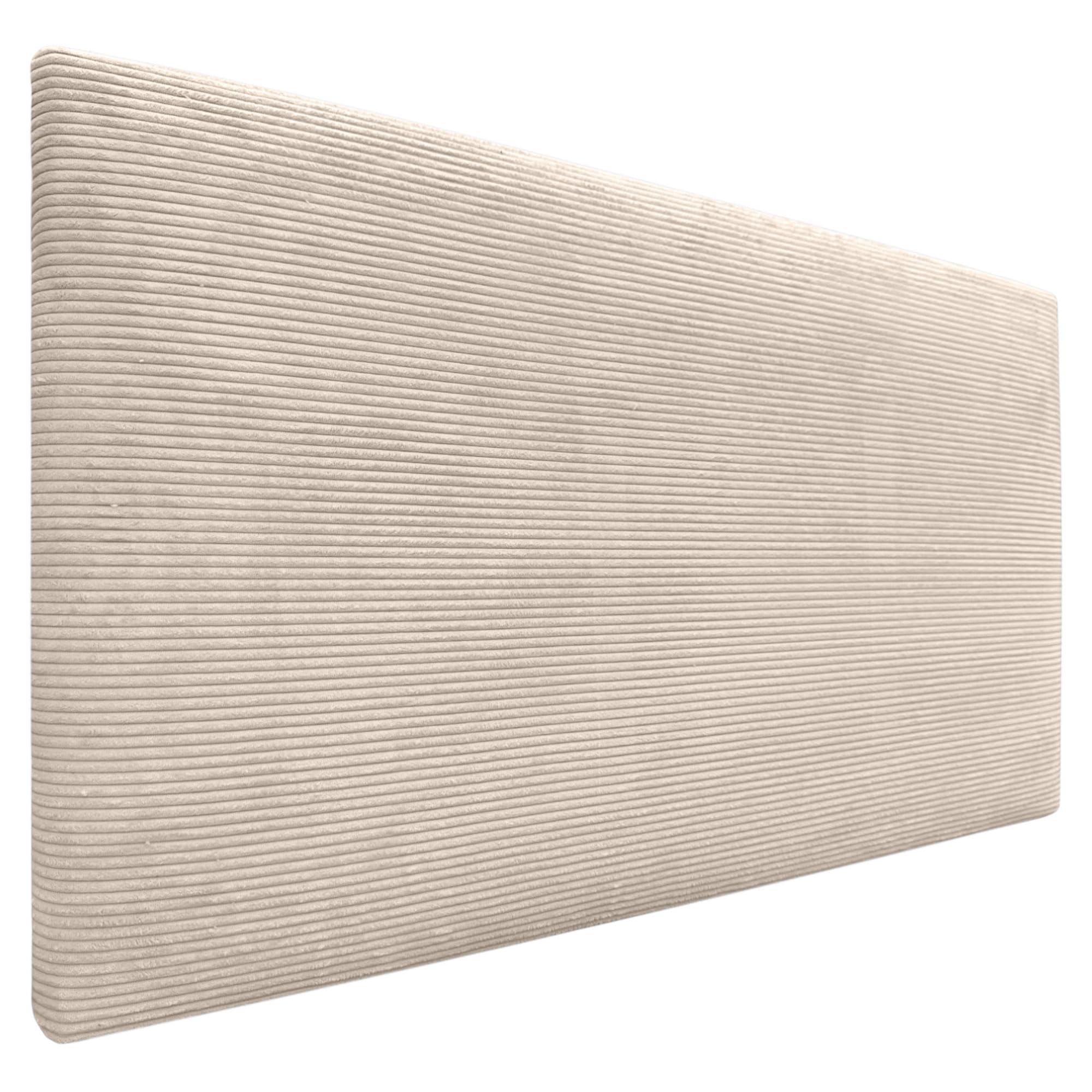 DHOME Cabecero de Pana Liso Alta Gama Moderno Cabezal Tapizado Cama Lujo Dormitorio Acolchado (Beige, 95 cm)