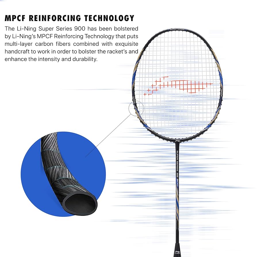 Li-Ning Carbon Fibre Super Series 900 Strung Badminton