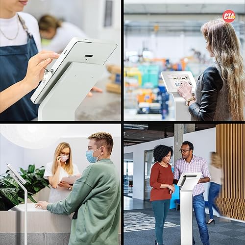 Miniatura 7 de Quiosco de soporte de bloqueo - Quiosco de base de soporte de bloqueo pequeño CTA Premium con cuerpo de acero y carcasa de seguridad resistente