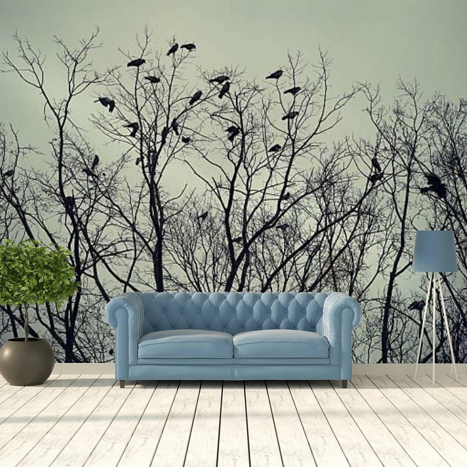 Papier peint adhésif 3D amovible et lavable pour décoration murale