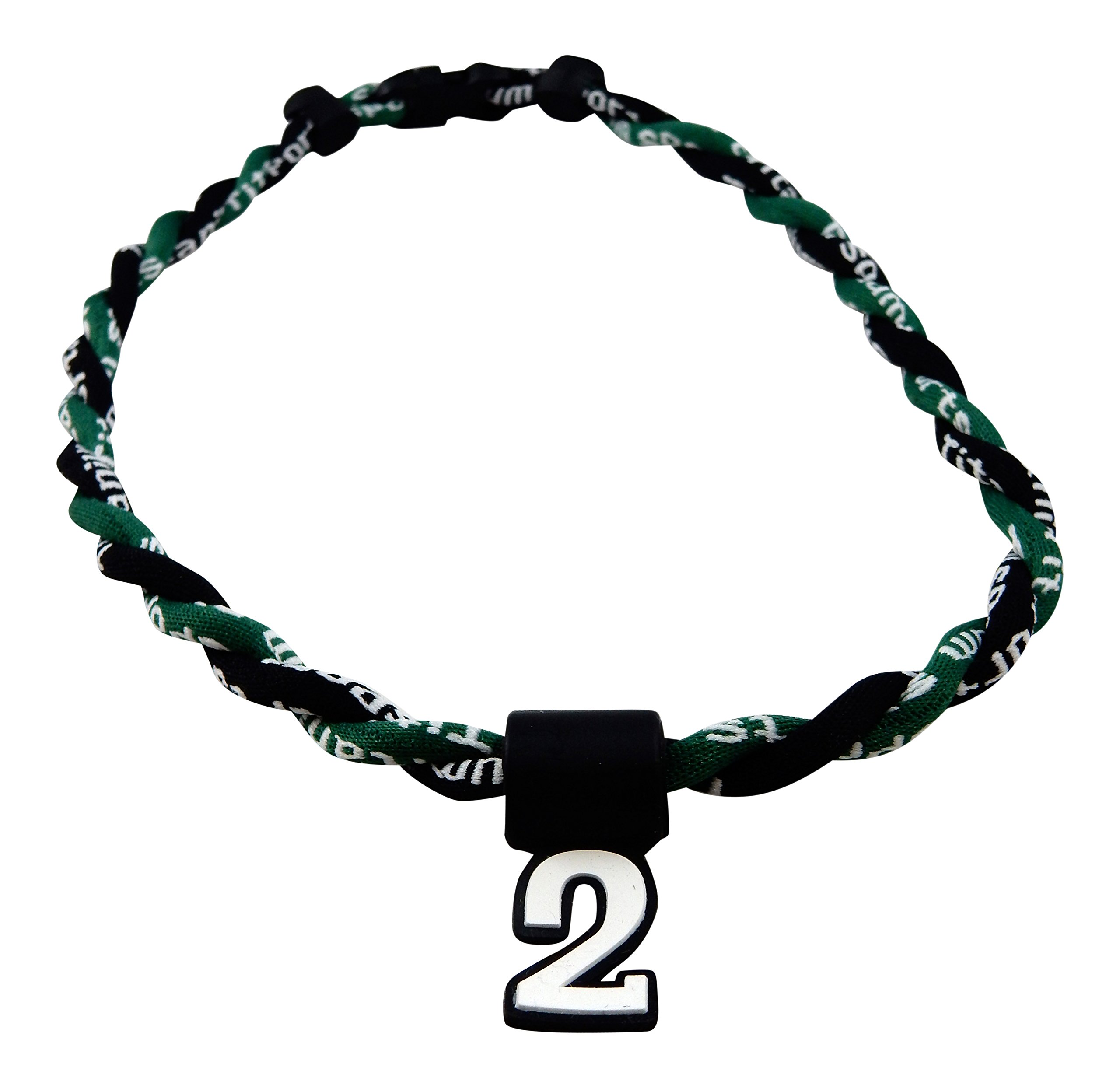 Pick Your Number or Letters - Twisted Titanium Sports Tornado Necklace