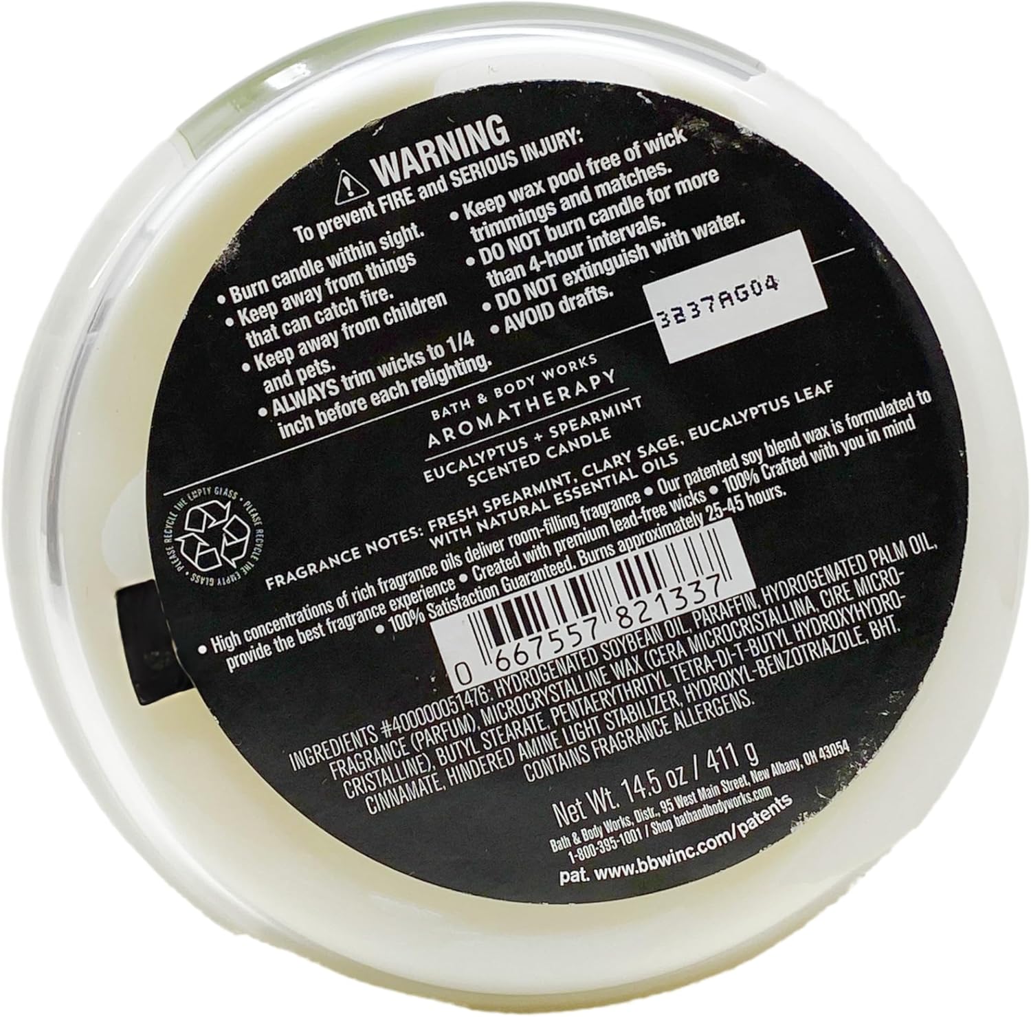 Bath & Body Works Aromathepray Eucalyptus + Spearmint Stress Relief -2 Pack of 3 Wick Scented Candle with a Creamy Rose Bar Soap