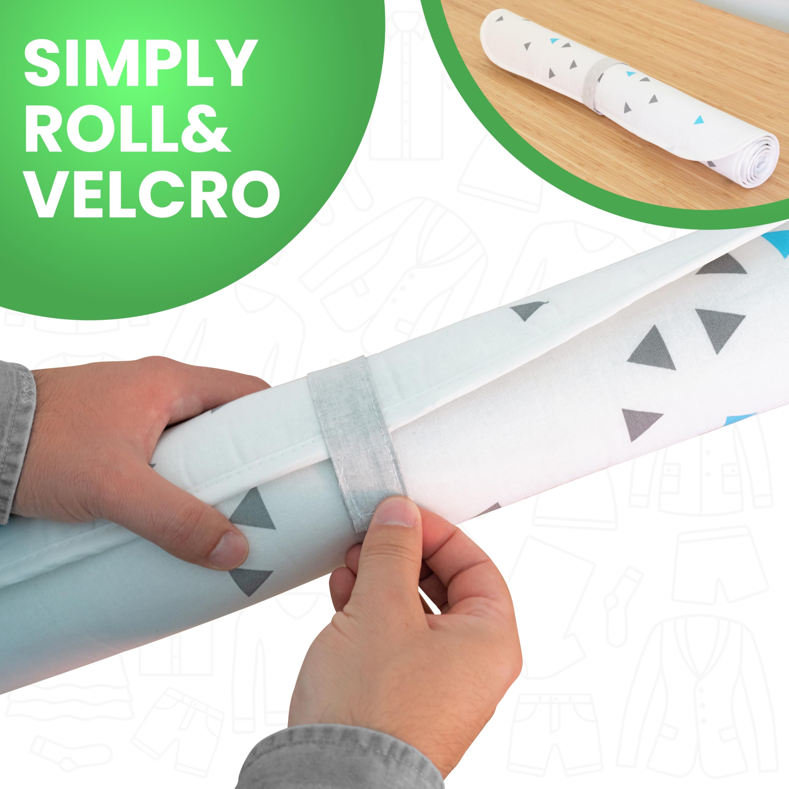 Tavolo Da Stiro SimplySmooth 100x60 Cm - Coperta Termoresistente Con Tensori E Panno Protettivo, Ideale Per Viaggi - Foto 6