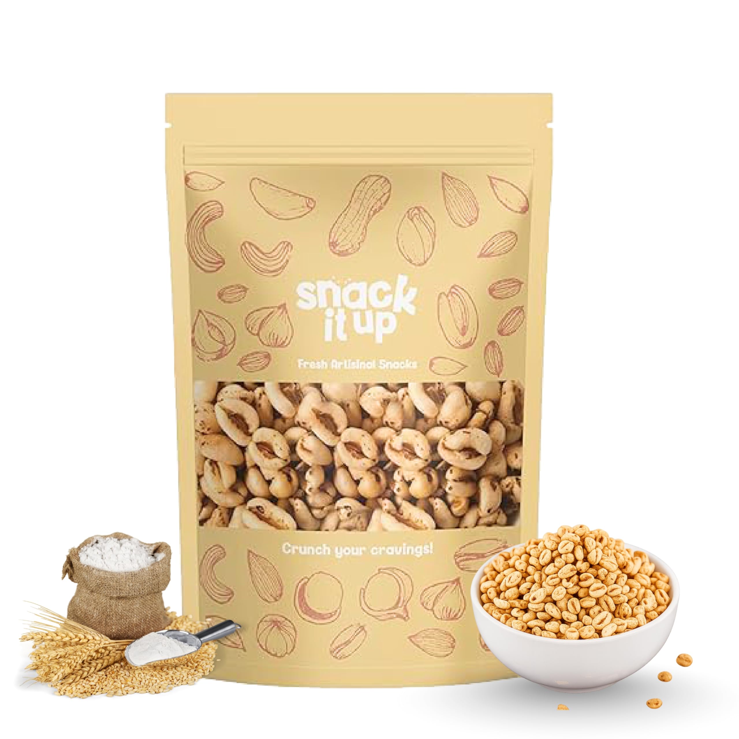 Snack It Up Wheat Puffs 70gm | Whole Grain, Protein Rich, Baked Not Fried | Crunchy Diet Healthyes Snacks | Healthy Superfood Snack | High Protein & Fiber | Healthy Snacks for Adults | Snack Foods-image-10