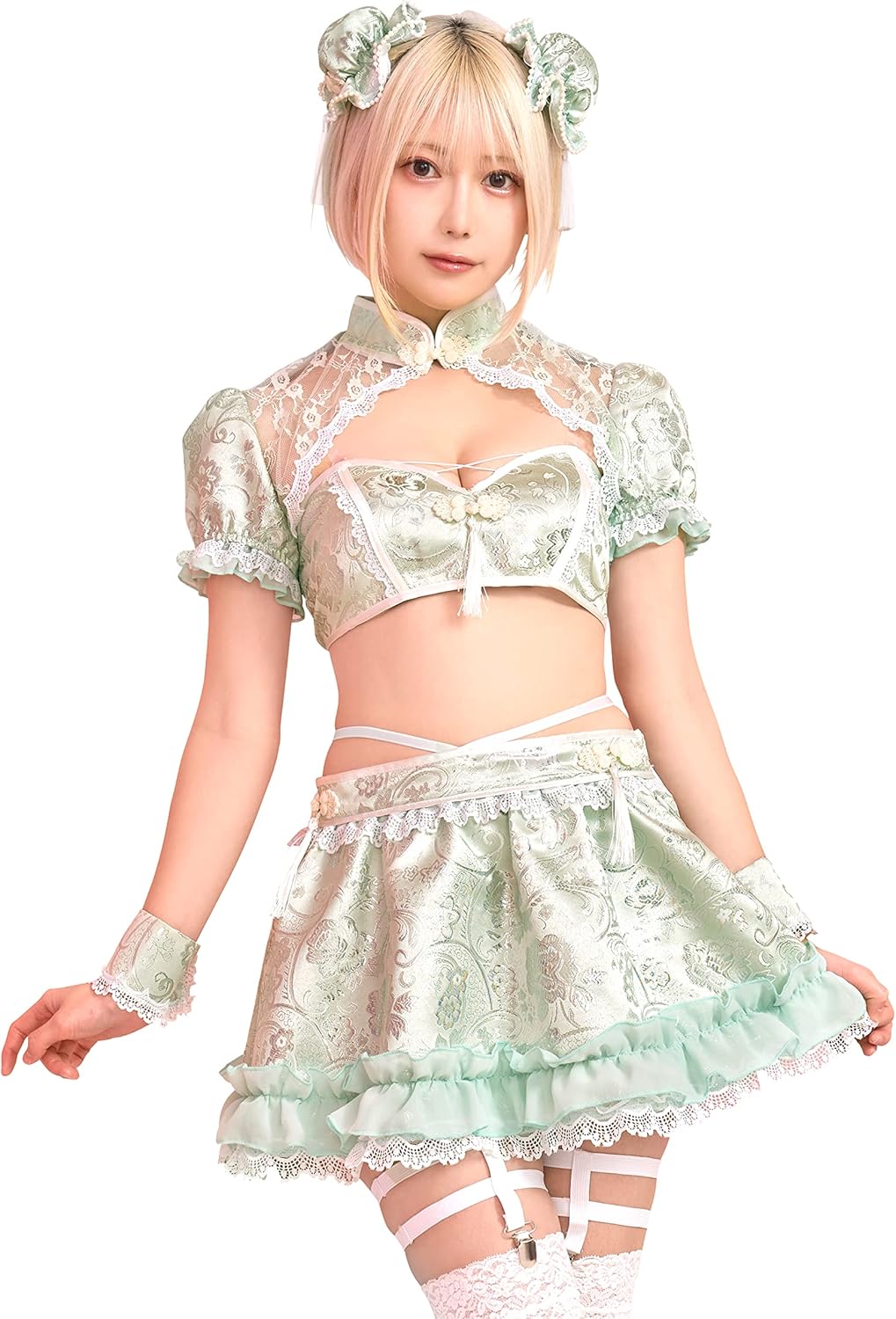 クリアストーン(Clearstone) SugarWhip コスプレ ハロウィン パステルフレアチャイナ レディース ミント クリアストーン(Clearstone) SugarWhip コスプレ ハロウィン パステルフレアチャイナ レディー...