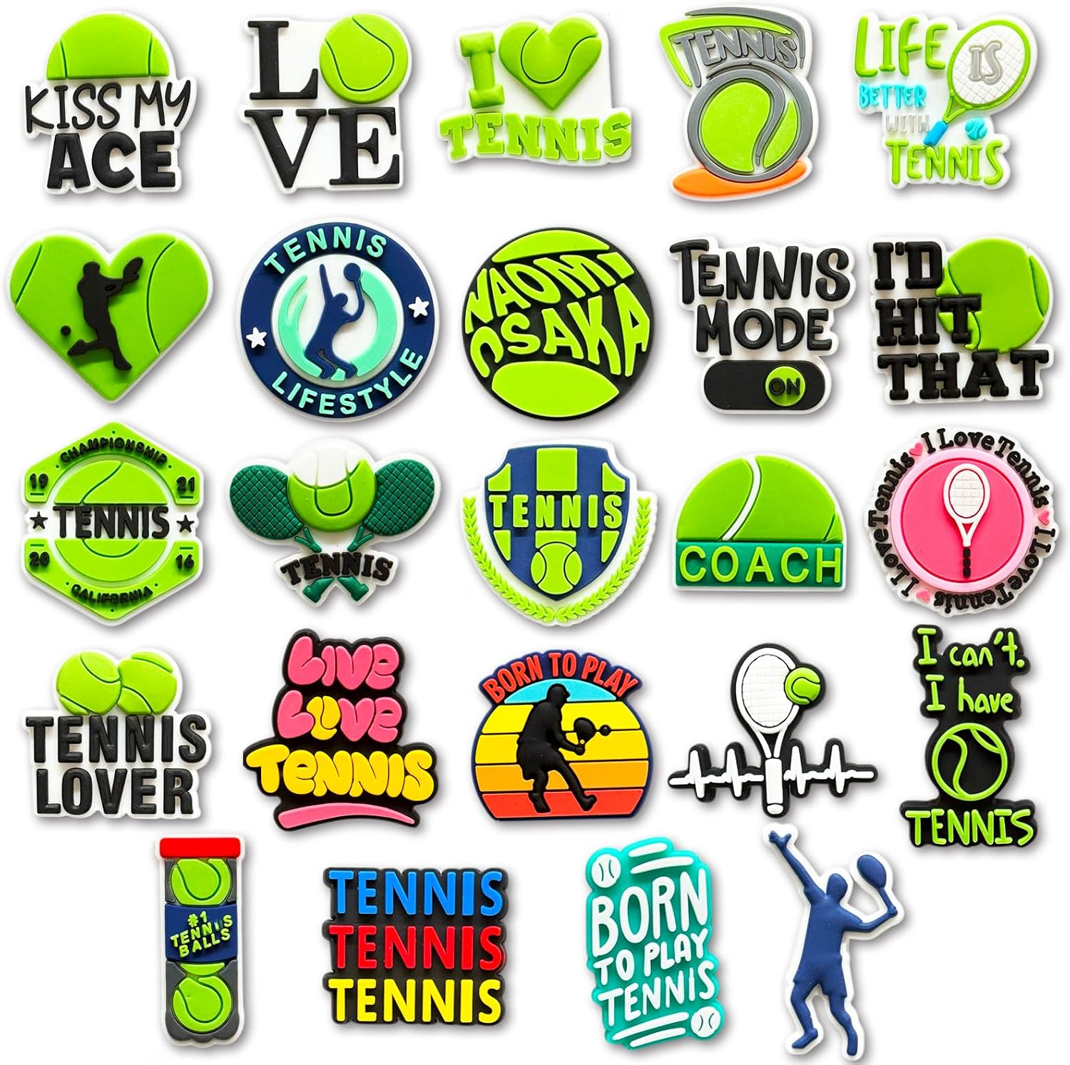 Autumn Volleyball Butterfly Puerto Rico Peace and Love Shoes Charms Decoration, Penguin Sorority Tennis Swim Cat Shoe Charms for Croc Clog Sandals