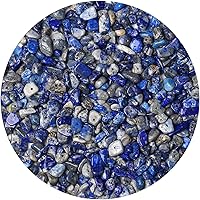 Vista 21 de LAIDANLA Cuentas de piedra de chip de jade blanco de 400 unidades, cuentas de piedra natural de 5 a 8 mm, piedras curativas irregulares de cristal