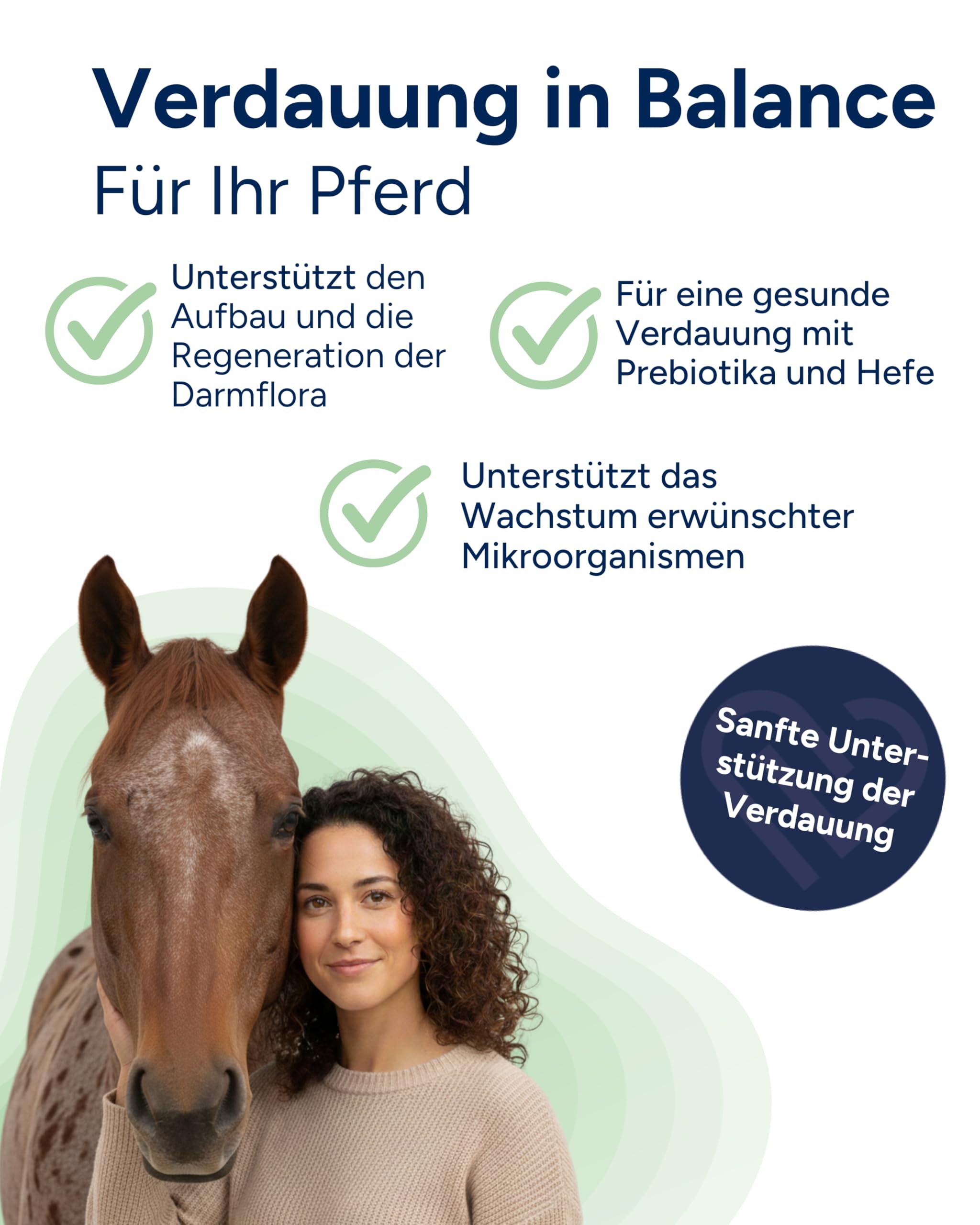 NutriLabs Synbiotix Pulver für Pferde-Darm & Verdauung 800g - Pferde Darmflorapulver mit Hefe, Alant usw. - Pferdenahrungsergänzung - Verdauungspulver