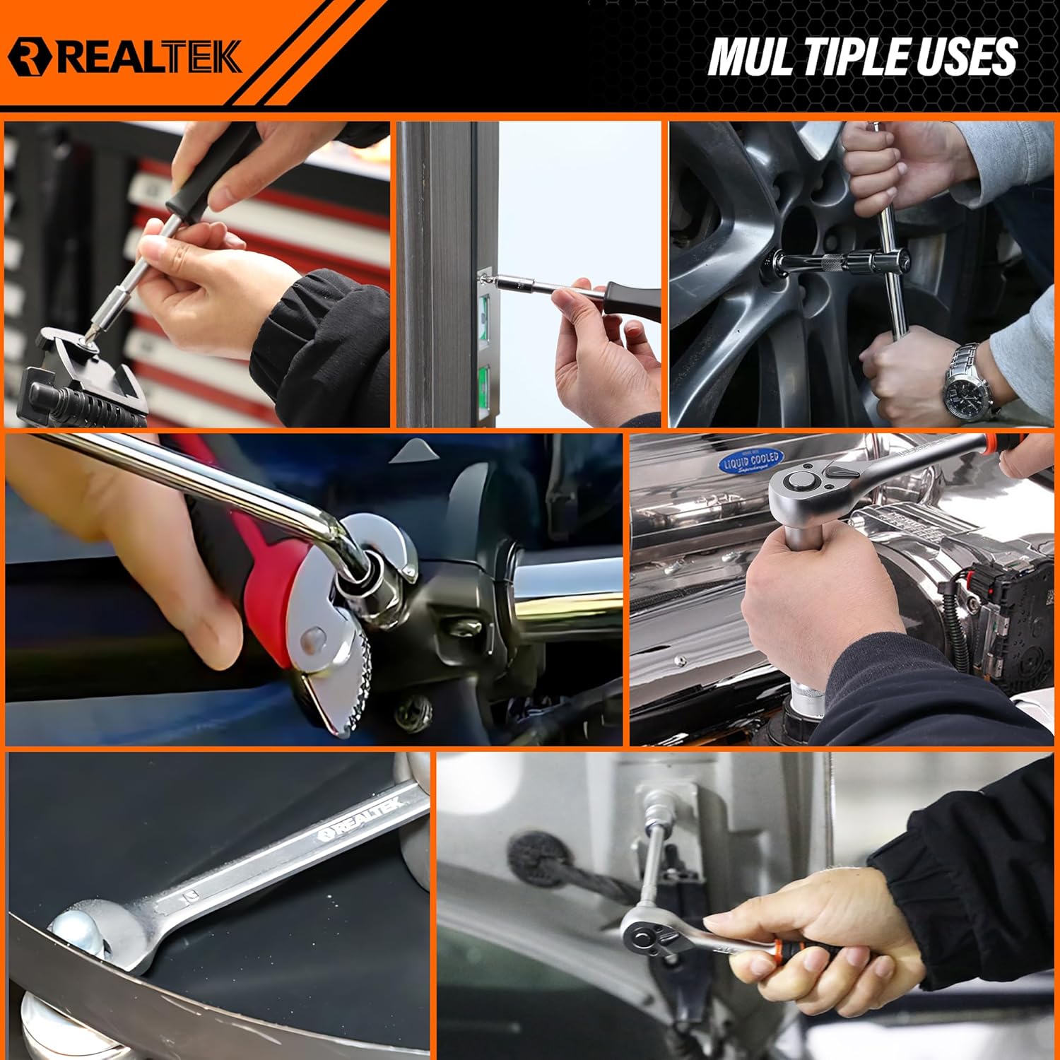 1/4" Socket Ratchet Wrench Screwdriver Set, 172PCS CR-V Metric Wrench Set with Extension Bar, Quick-Release Ratchet Wrench with Bit Socket Set for Auto Repairing, Household with Durable Tool Case