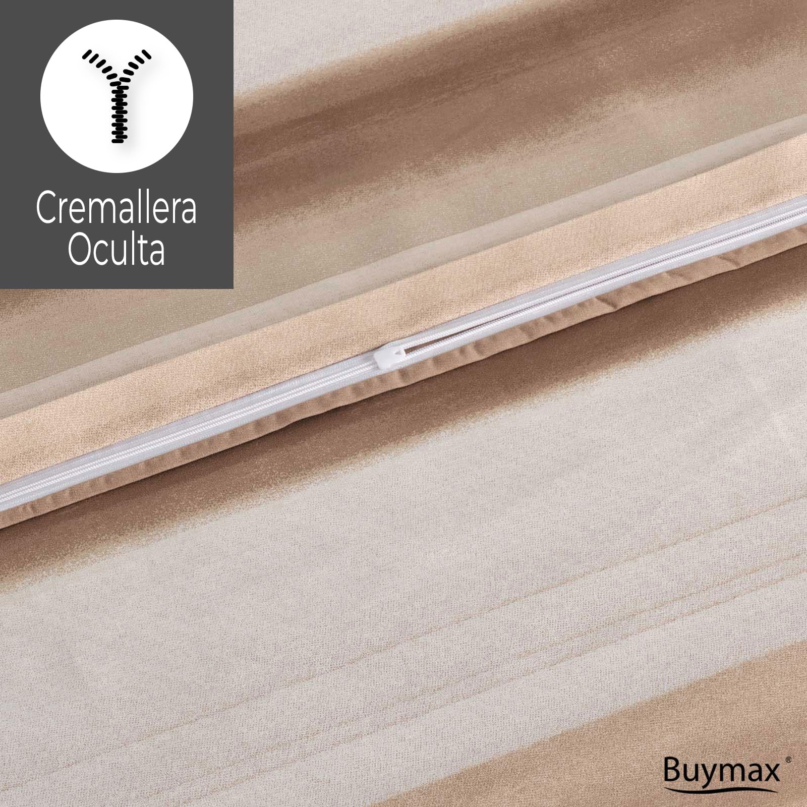 Buymax® Ropa de cama de 200 x 200 cm, 100% algodón, 3 piezas, juego de ropa de cama de 200 x 200 cm con 2 fundas de almohada de 80 x 80 cm, certificado Öko-Tex Renforcé, juego de funda nórdica con