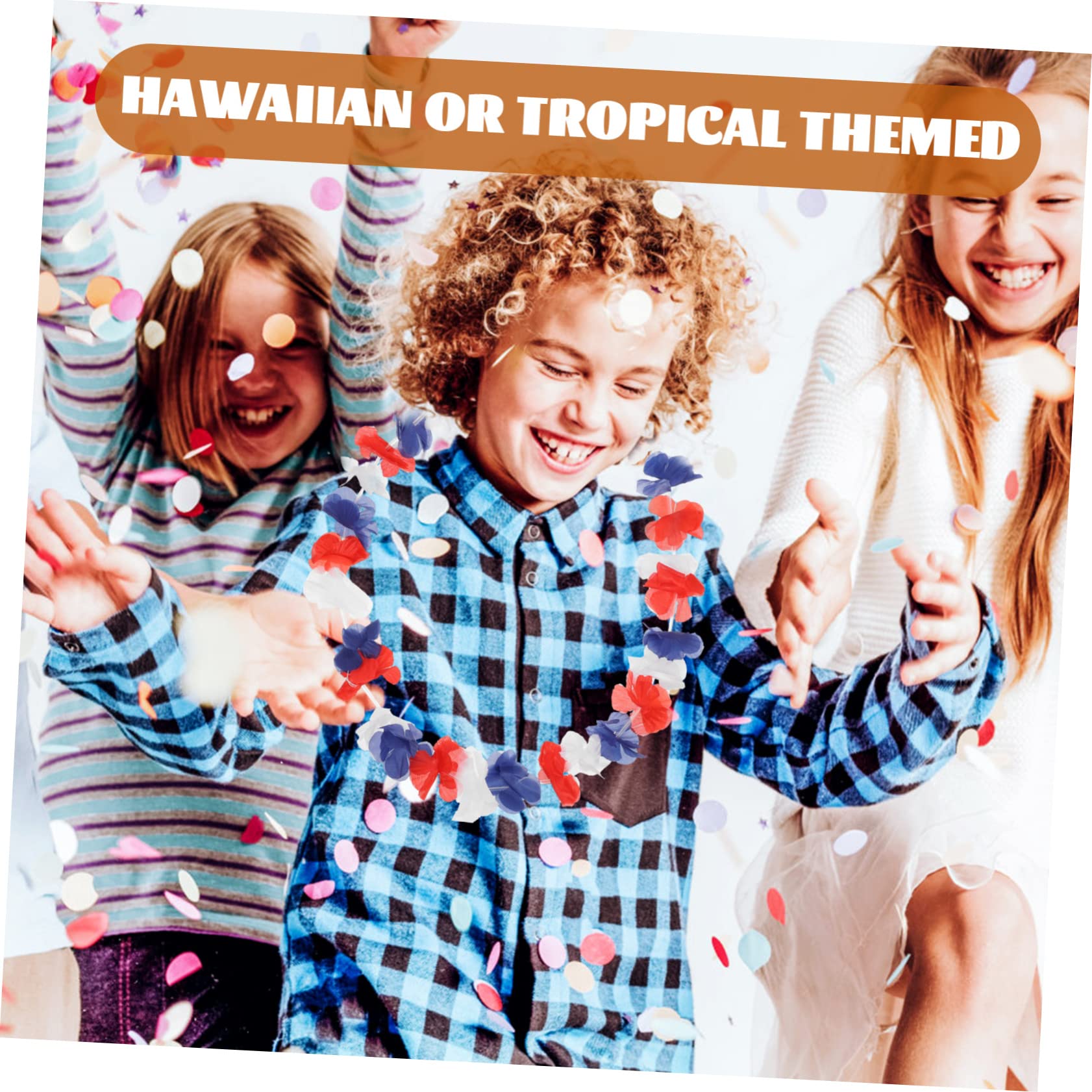 Guirnaldas Hawaianas 72 Piezas de Tela para Fiesta y Baile