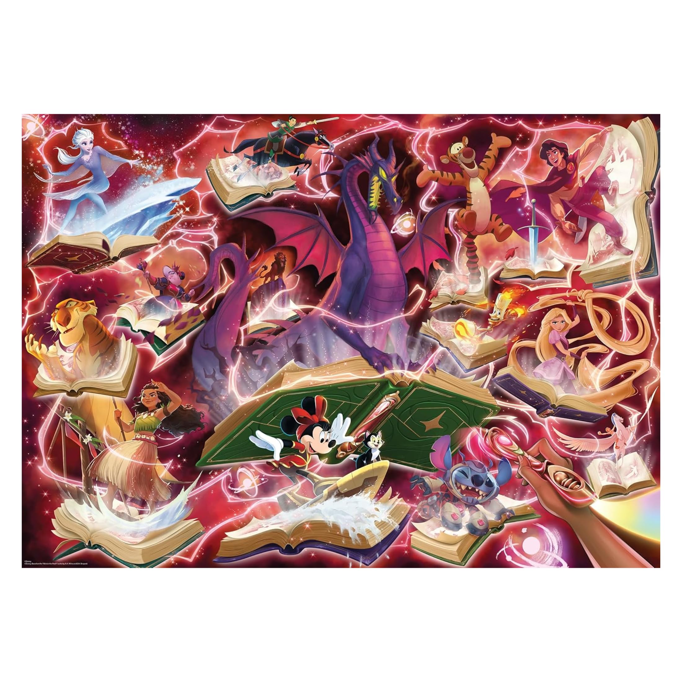 Ravensburger - Puzzle 1000 Pezzi Disney Lorcana | Puzzle Disney Per Adulti E Bambini Con Una Misura Di 70x50 Cm | Regalo Per Adulti E Bambini Da 14 Anni E Più