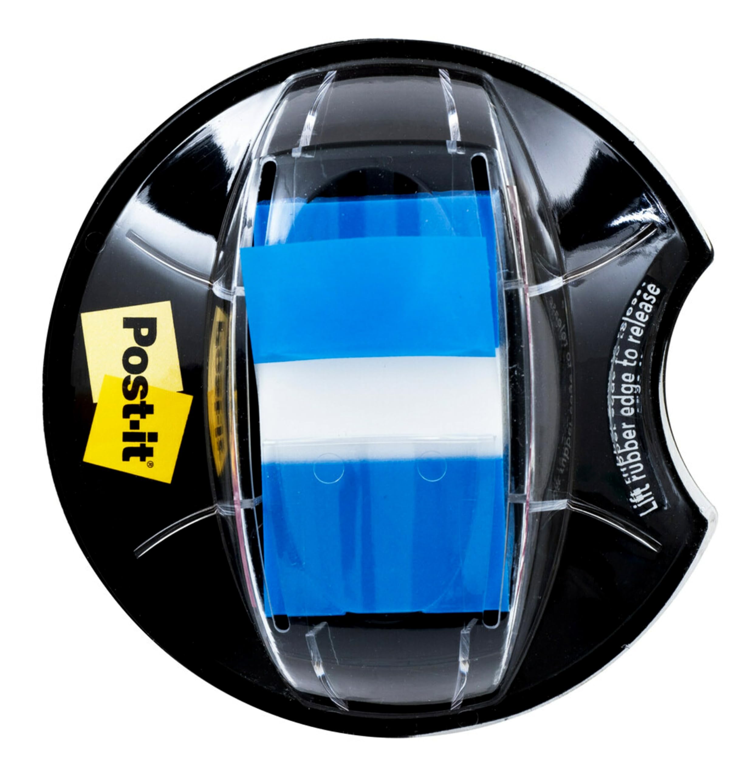 Post-it Flags, 200/High Volume Desk Grip Dispenser, 1 in Wide, Blue (680-HVBE)