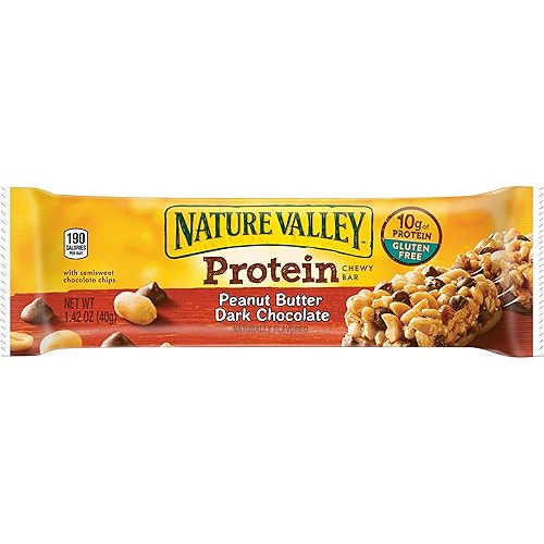 Miniatura 8 de Nature Valley, Barra de proteínas, mantequilla de maní y chocolate oscuro, 5 unidades, 12 cajas