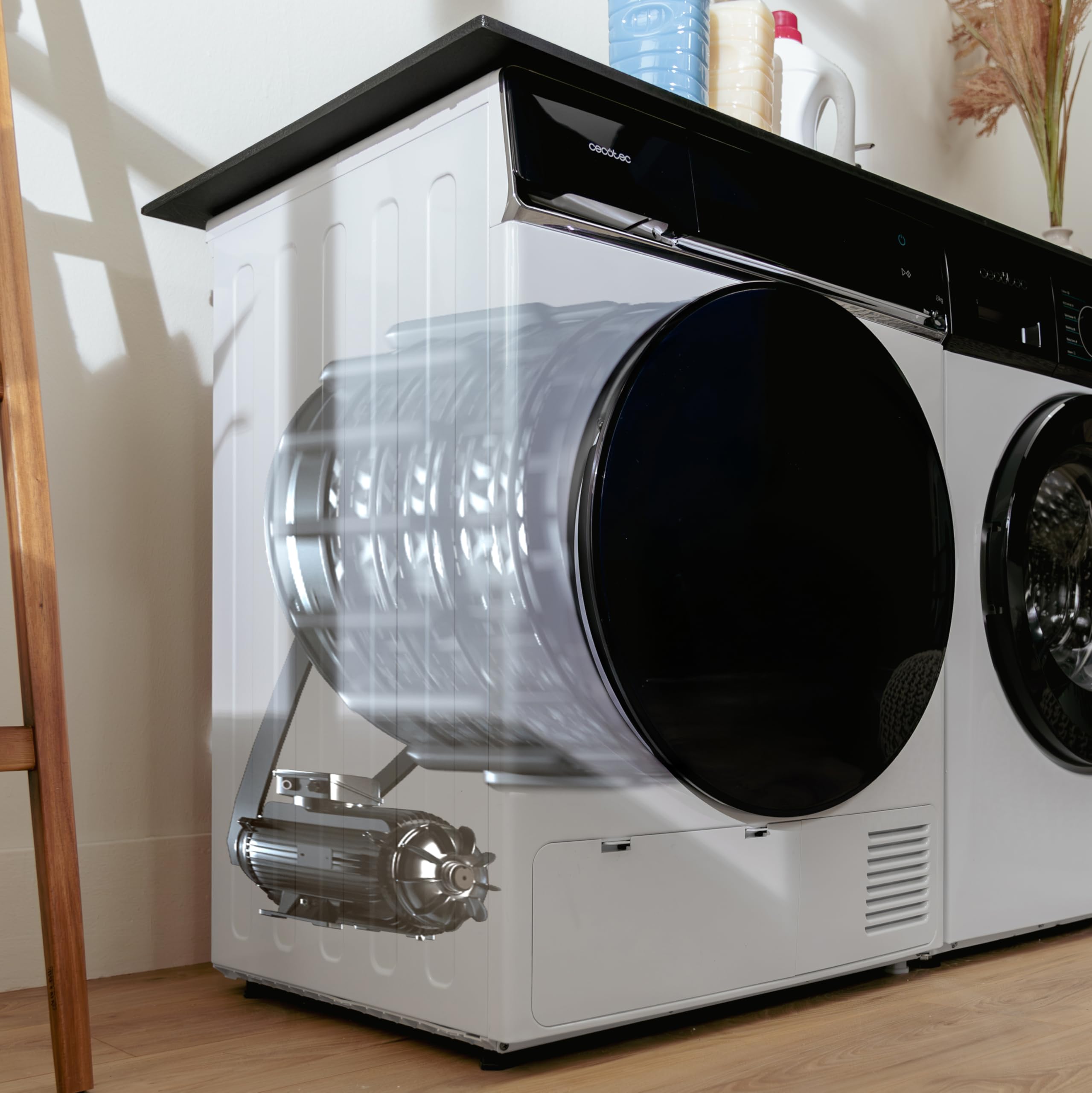 Cecotec Asciugatrice a Pompa di Calore 8 kg Bolero DressCode Dry 8400, Classe A++. 15 Programmi, basso Consumo, Full Touch, Asciugatura automatica, facile Stiro, Stop&Go, Delay Start, Bianca